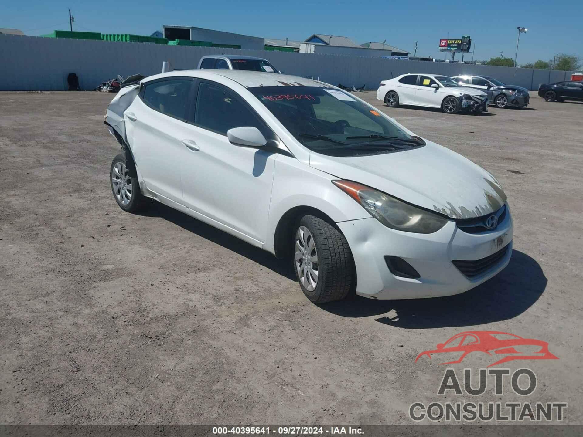 HYUNDAI ELANTRA 2012 - 5NPDH4AE0CH148944