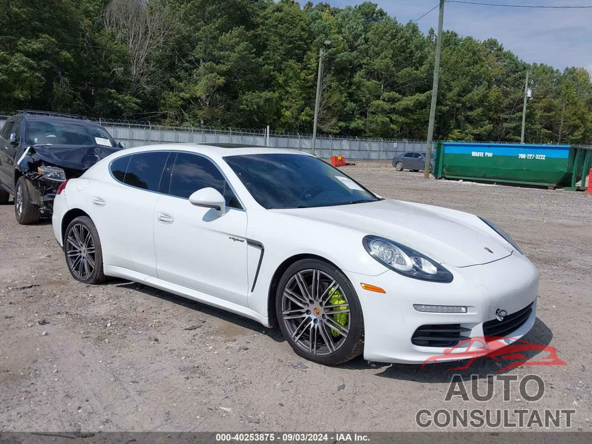 PORSCHE PANAMERA E-HYBRID 2016 - WP0AD2A77GL040598