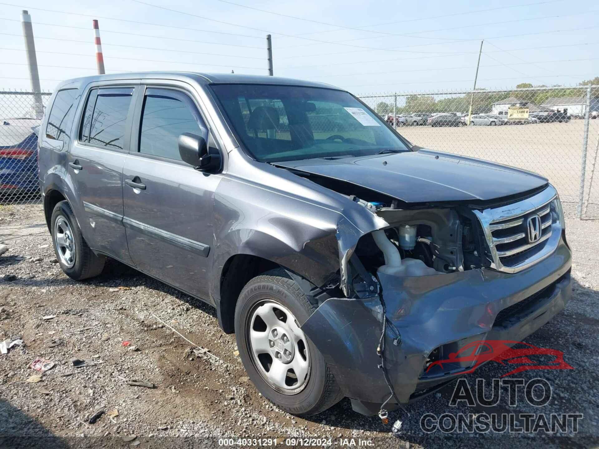 HONDA PILOT 2013 - 5FNYF4H29DB073034