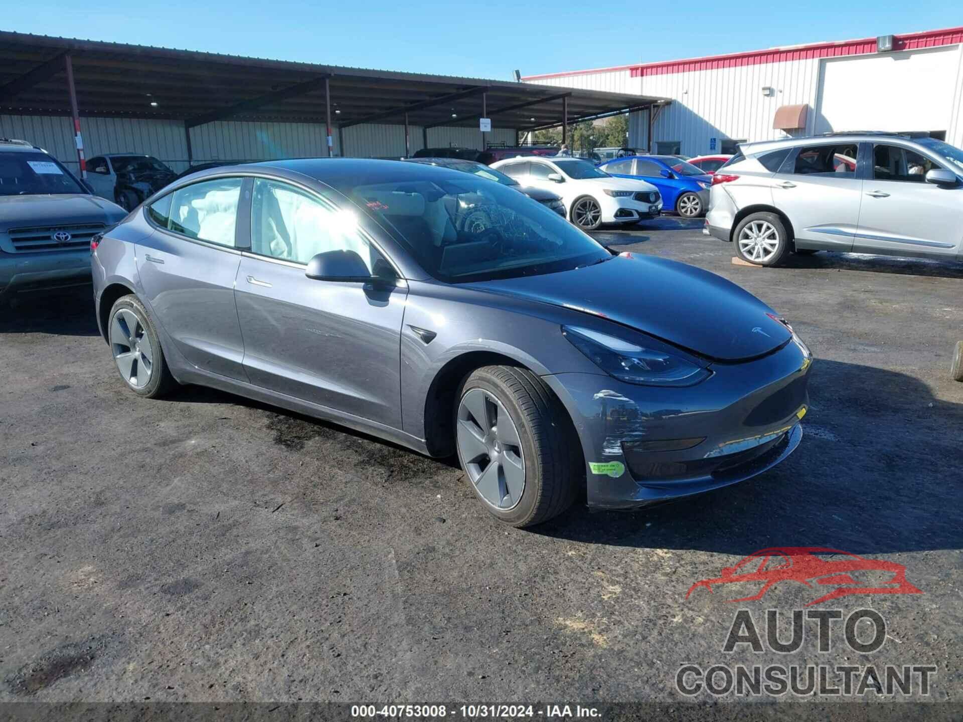 TESLA MODEL 3 2022 - 5YJ3E1EBXNF164816