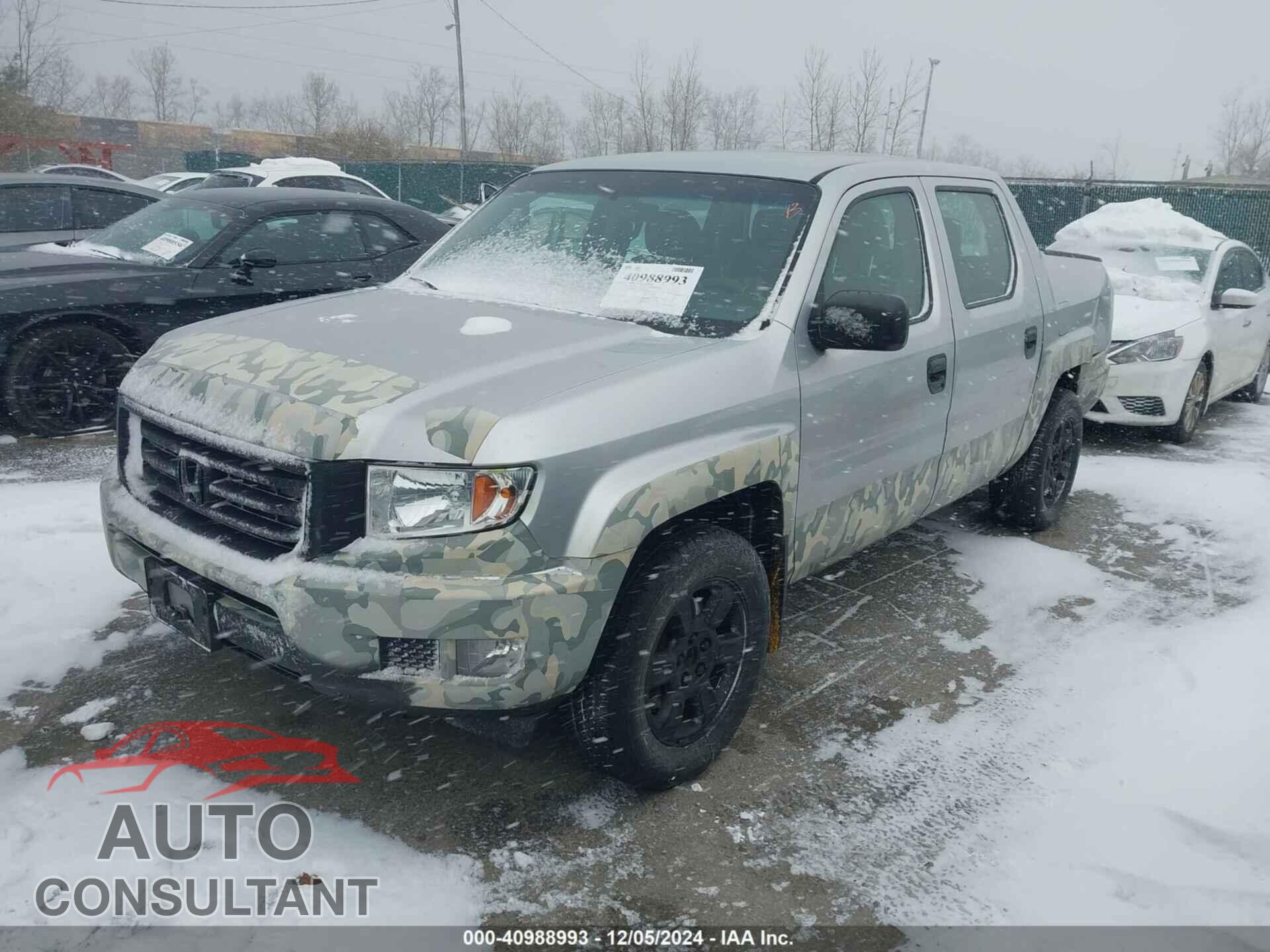 HONDA RIDGELINE 2012 - 5FPYK1F25CB002397