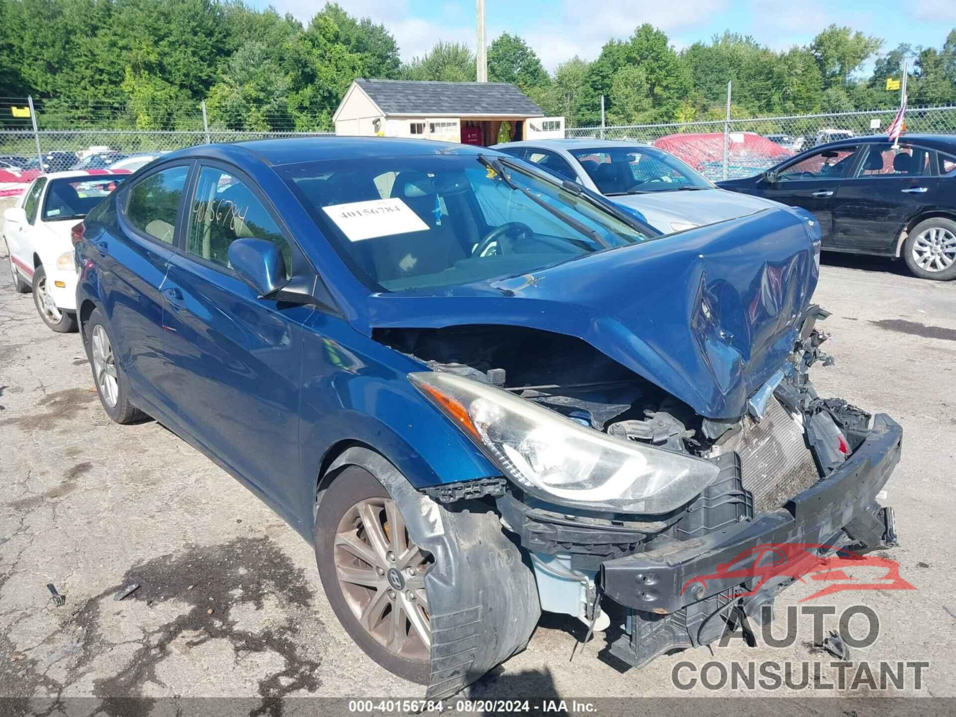 HYUNDAI ELANTRA 2016 - KMHDH4AE7GU526166