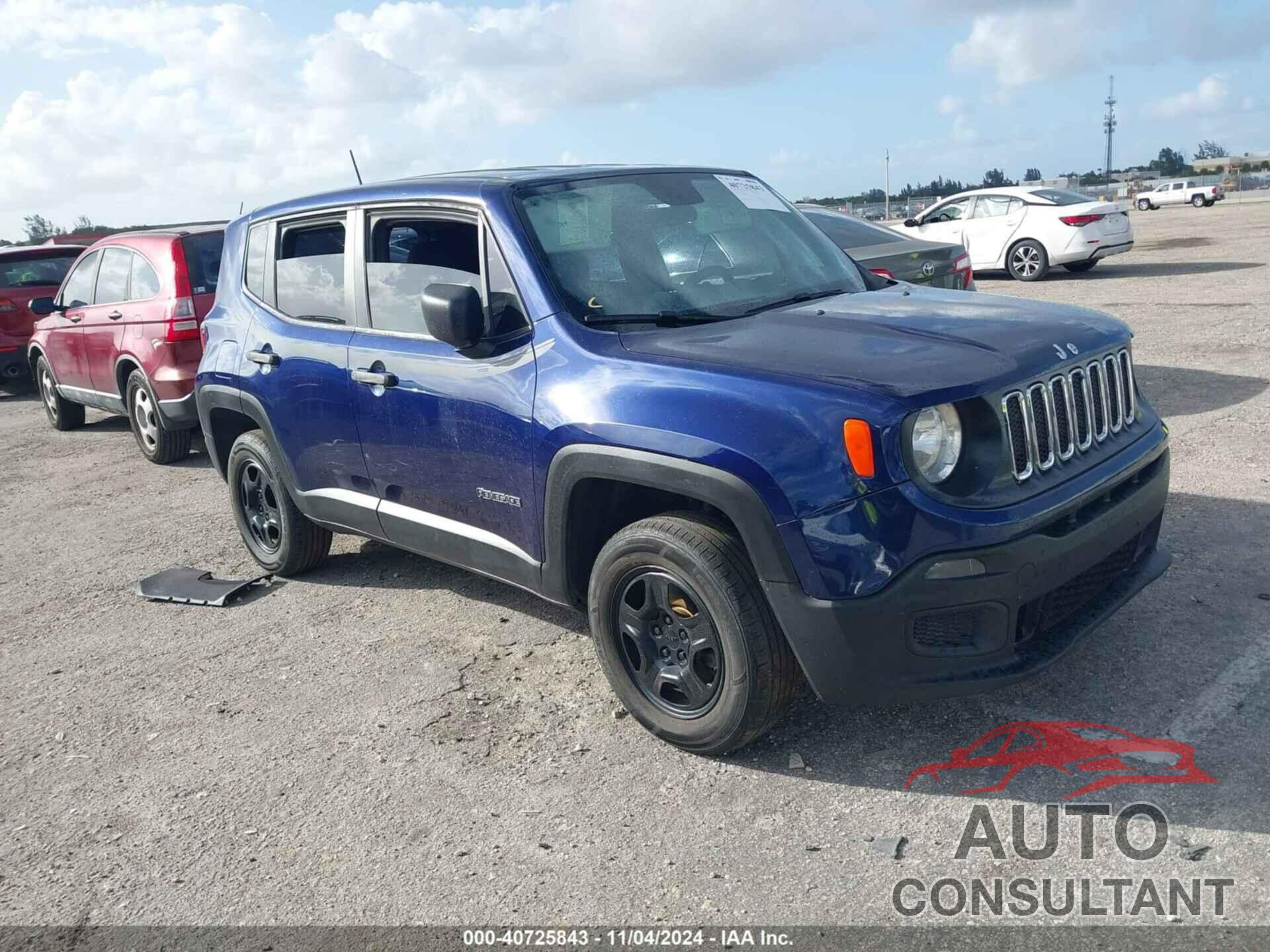 JEEP RENEGADE 2018 - ZACCJBAB6JPJ48166