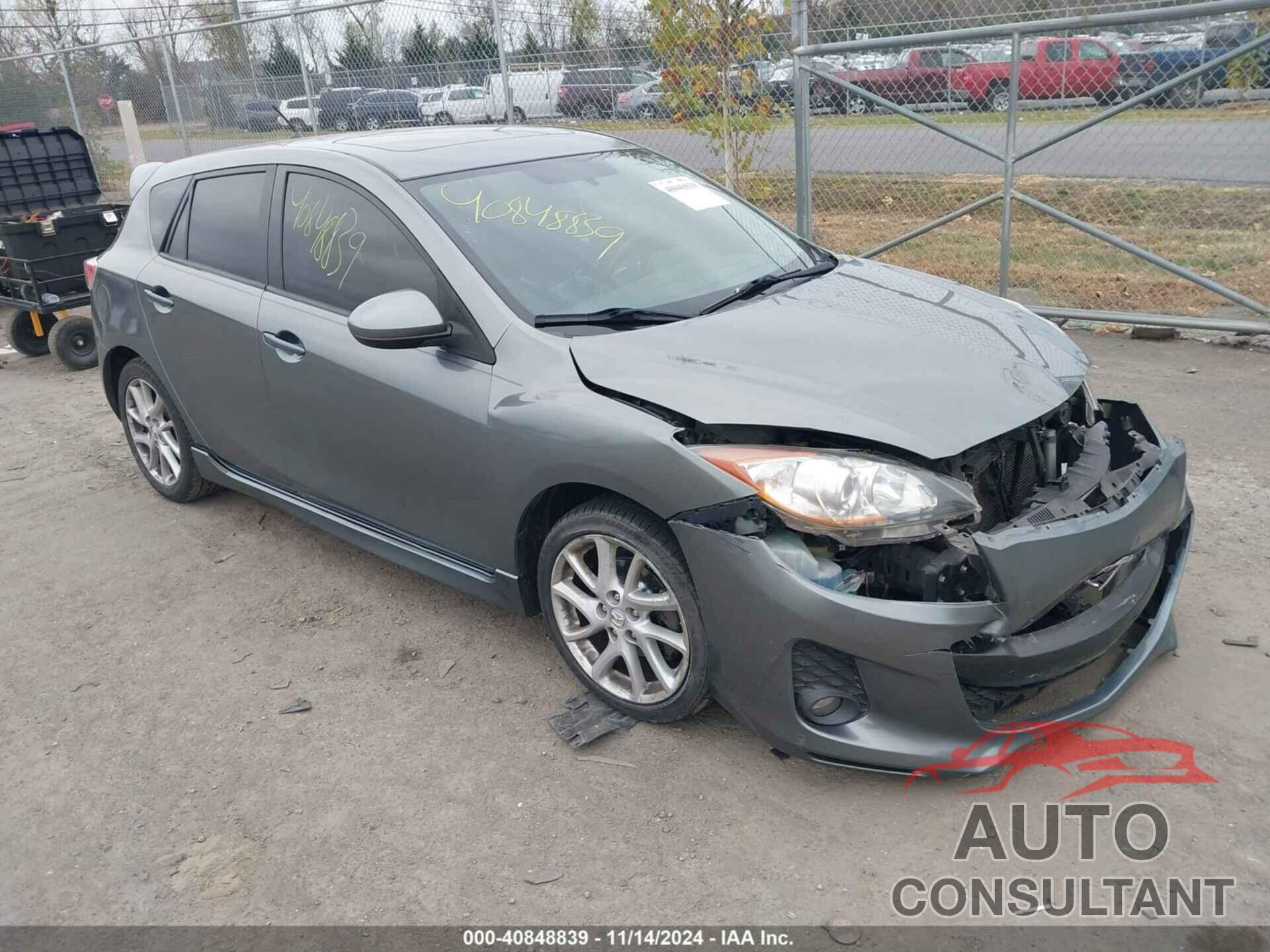 MAZDA MAZDA3 2012 - JM1BL1L55C1509142