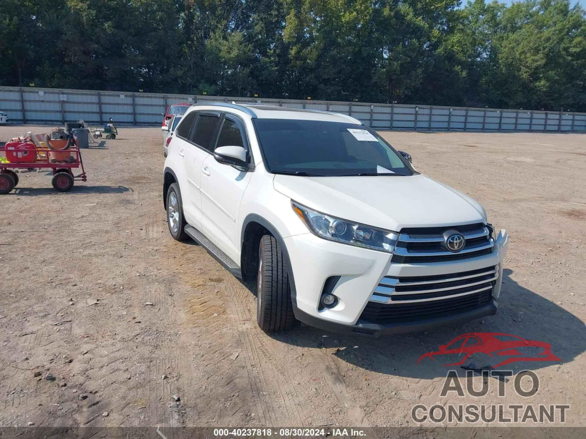 TOYOTA HIGHLANDER 2019 - 5TDDZRFH1KS986969