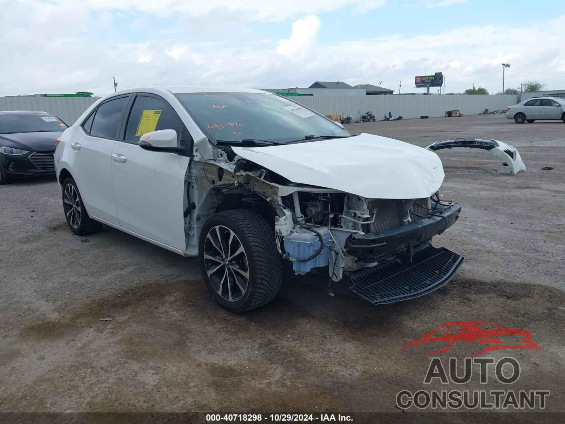 TOYOTA COROLLA 2017 - 2T1BURHE1HC937071