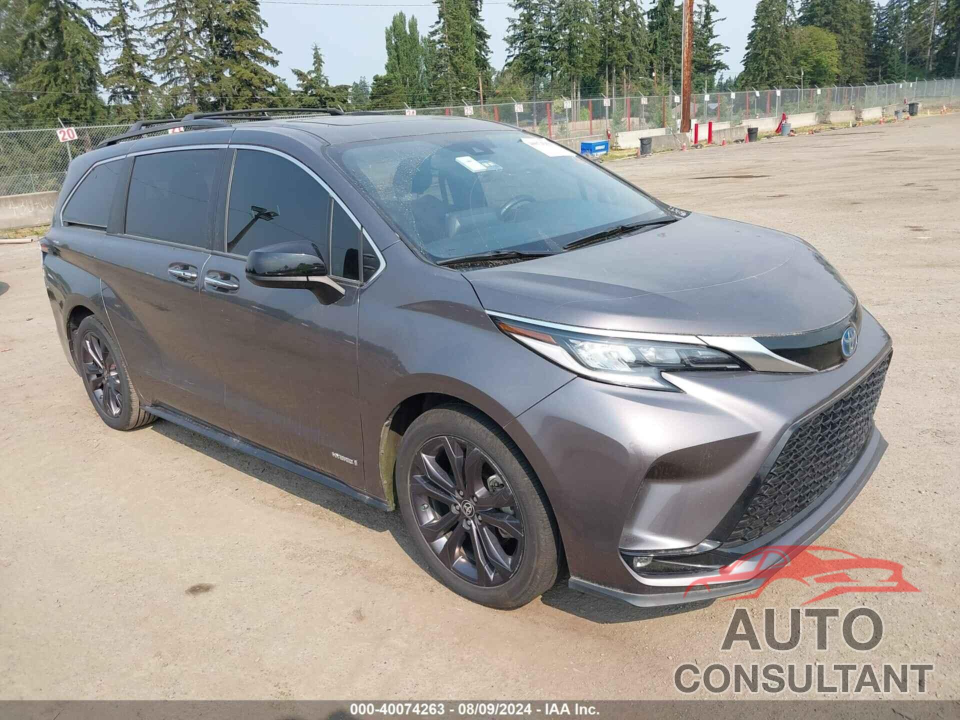 TOYOTA SIENNA 2021 - 5TDDRKEC4MS002438