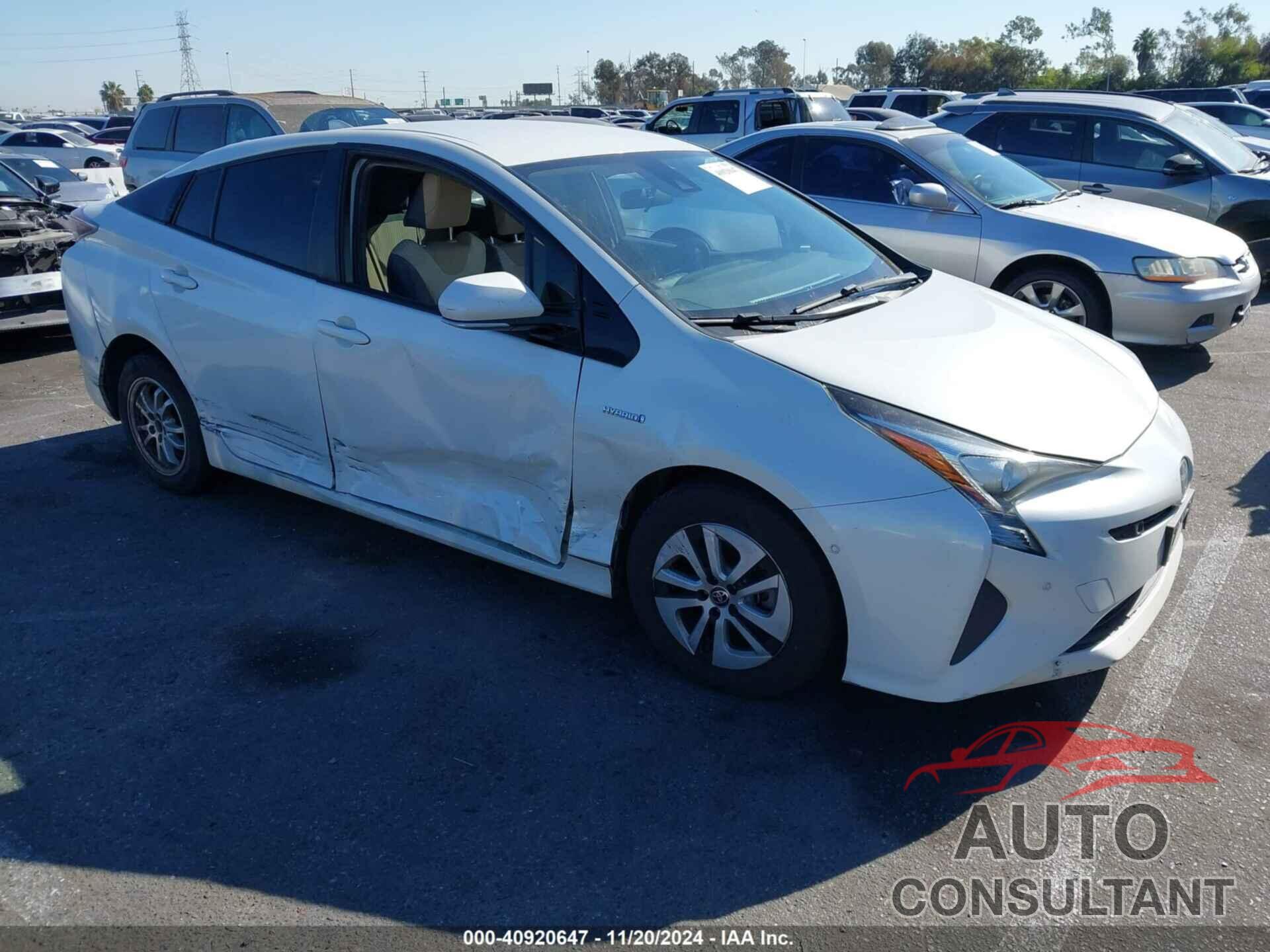 TOYOTA PRIUS 2017 - JTDKBRFU5H3040800