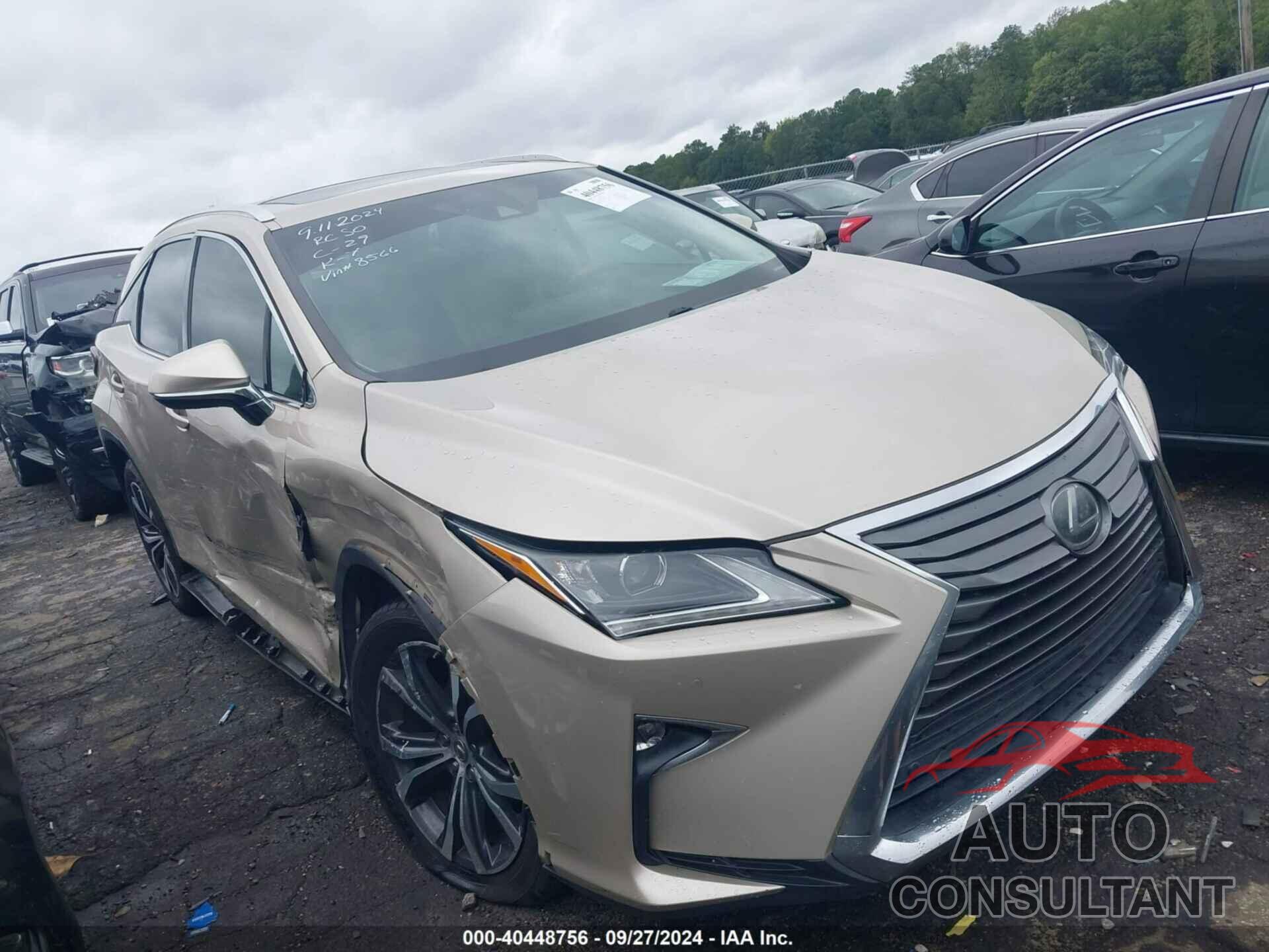 LEXUS RX 2016 - 2T2ZZMCA0GC018566