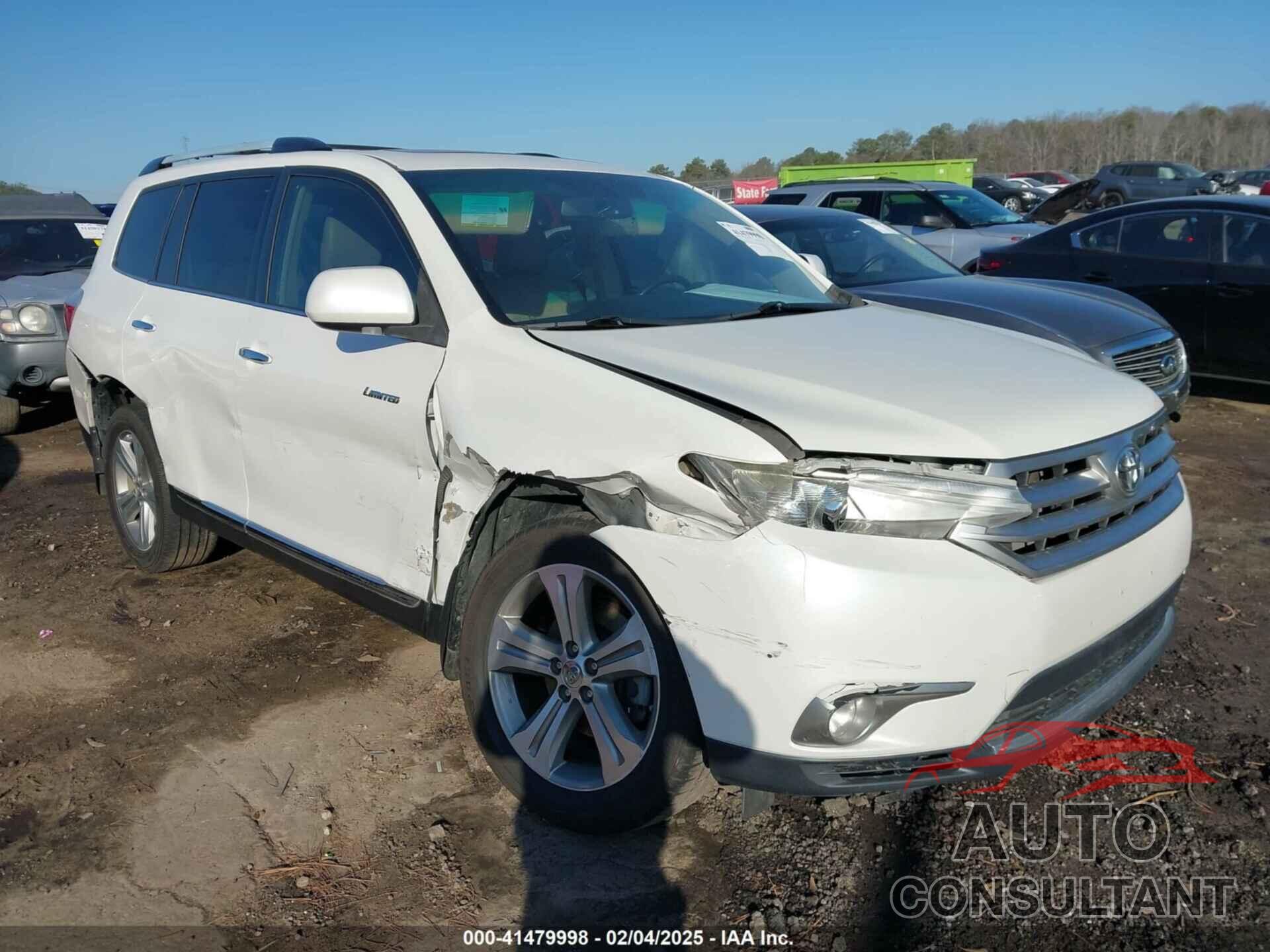TOYOTA HIGHLANDER 2012 - 5TDYK3EHXCS066361
