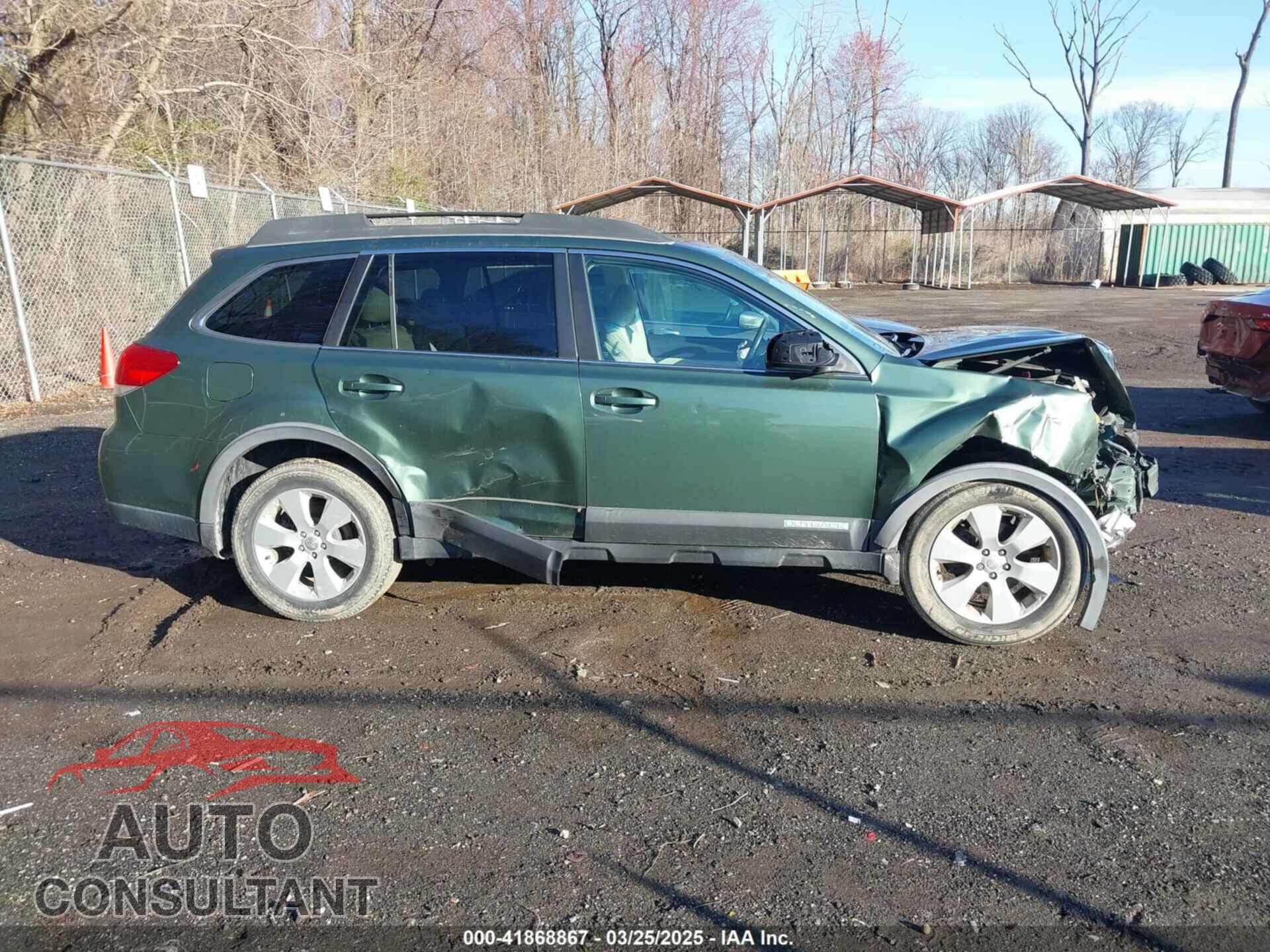 SUBARU OUTBACK 2012 - 4S4BRBGC8C3210869