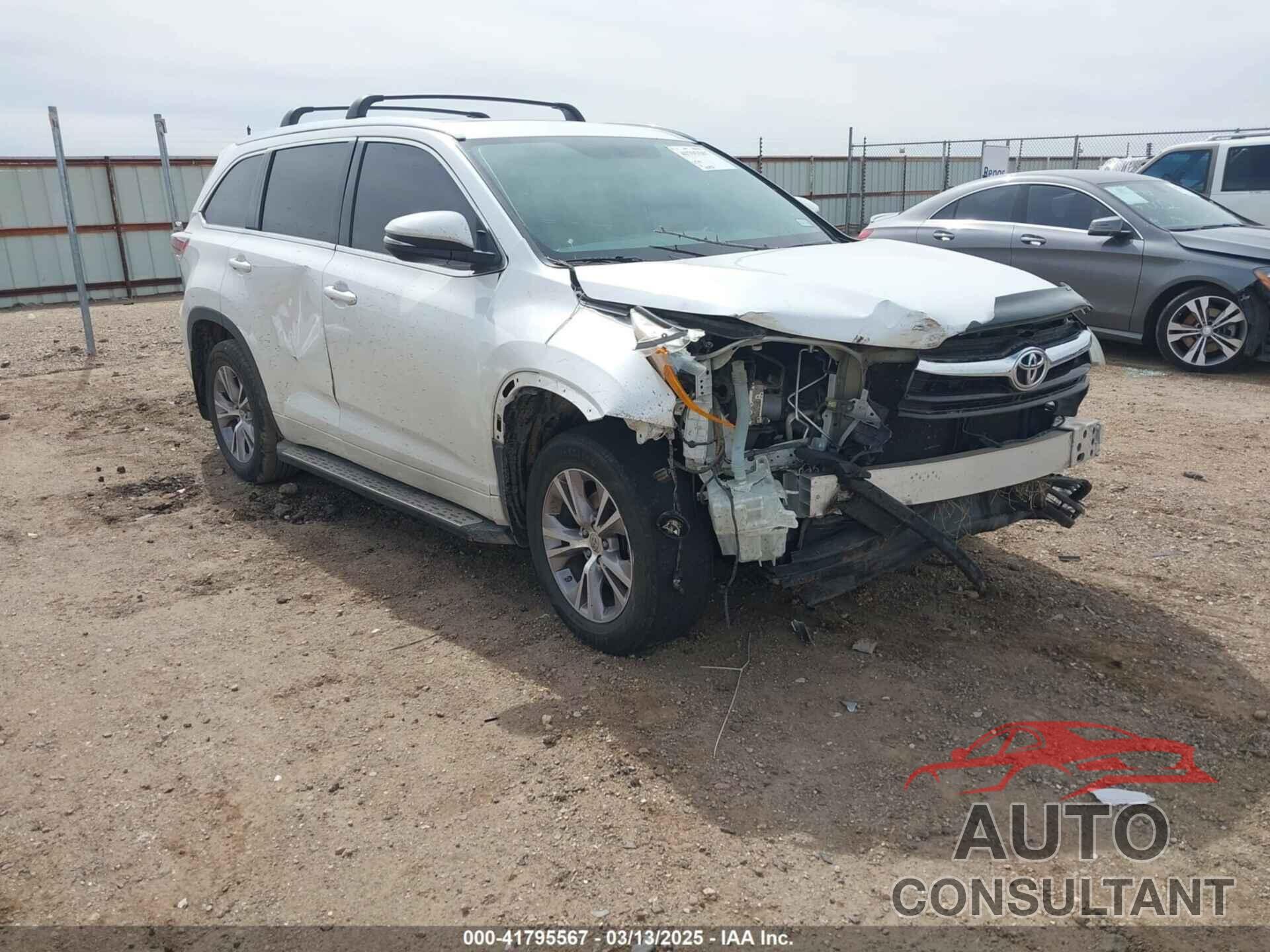 TOYOTA HIGHLANDER 2015 - 5TDKKRFH9FS061065
