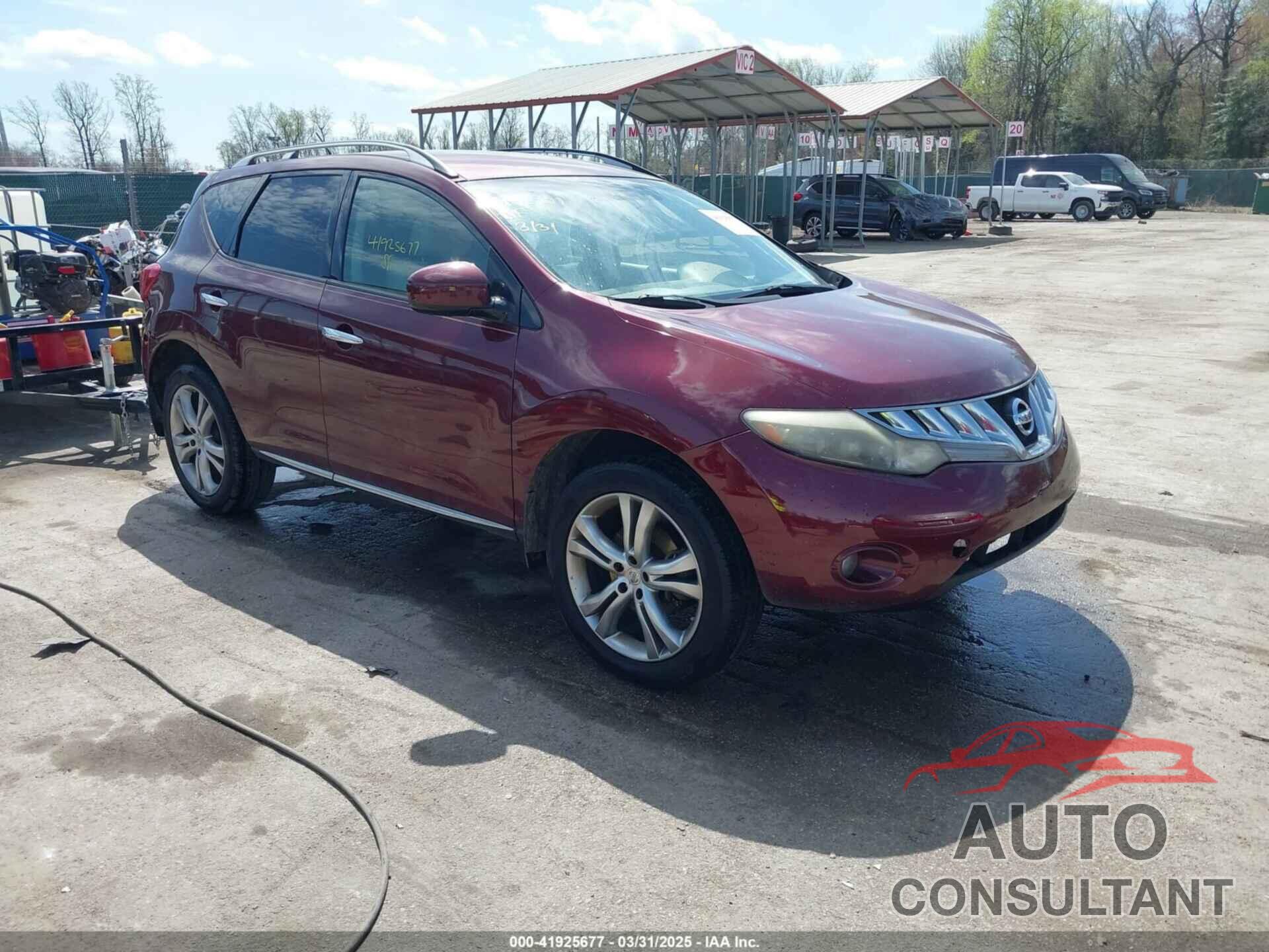 NISSAN MURANO 2009 - JN8AZ18W29W110796