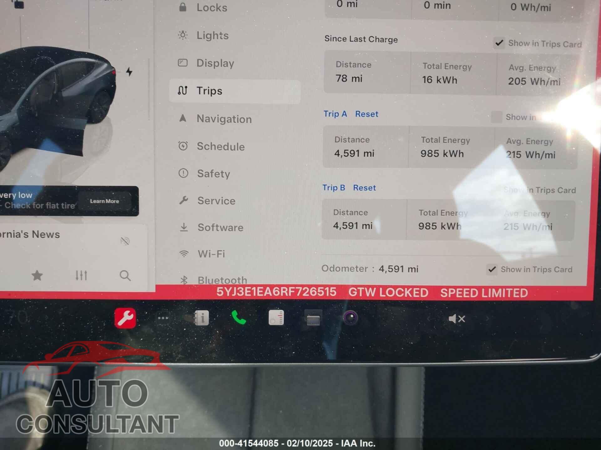 TESLA MODEL 3 2024 - 5YJ3E1EA6RF726515