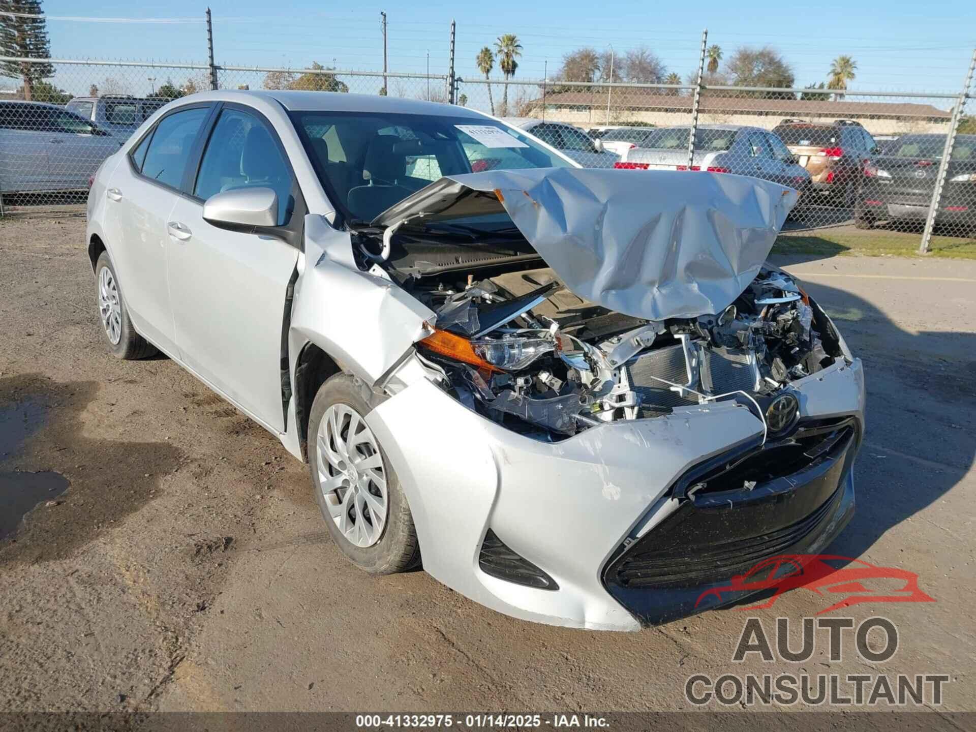 TOYOTA COROLLA 2019 - 2T1BURHE2KC187638