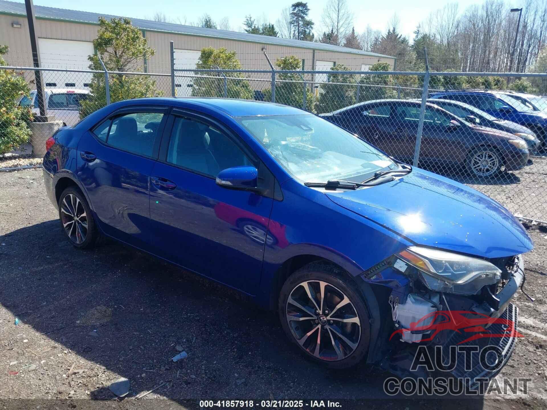 TOYOTA COROLLA 2019 - 2T1BURHE1KC134218
