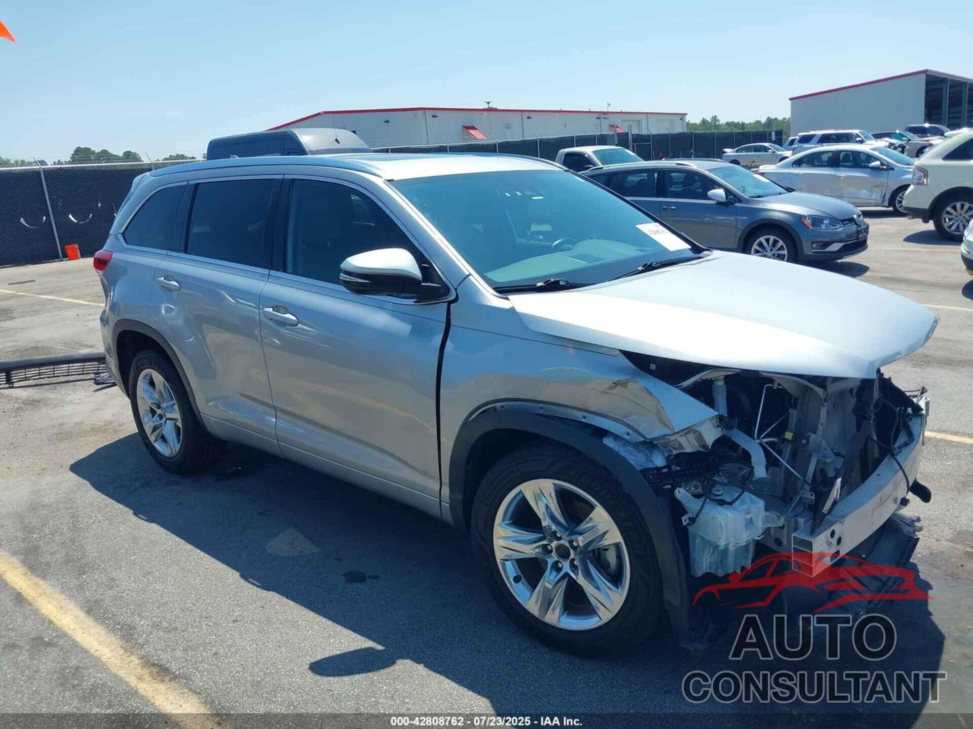 TOYOTA HIGHLANDER 2018 - 5TDYZRFH6JS247709