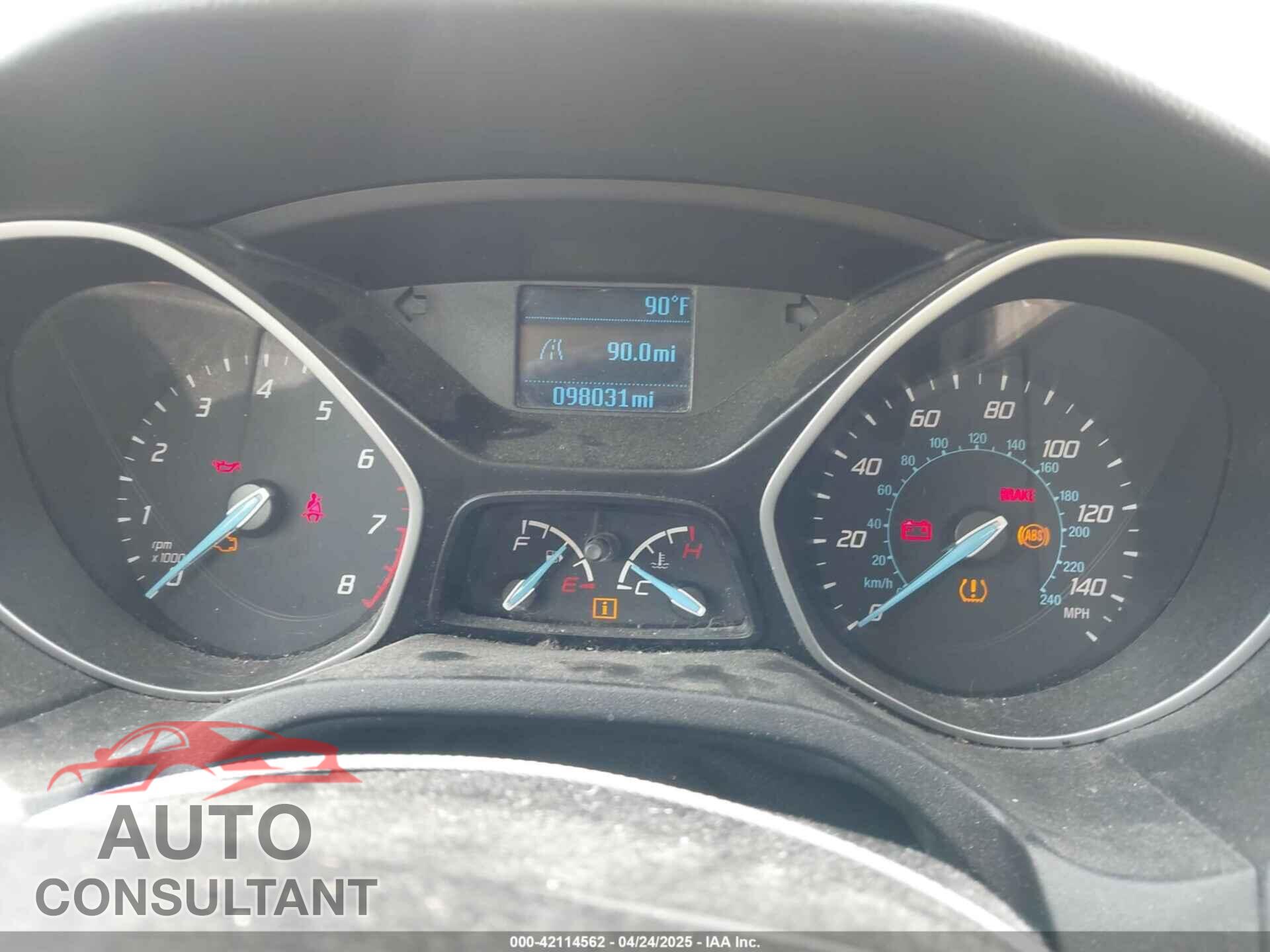 FORD FOCUS 2013 - 1FADP3E2XDL154959