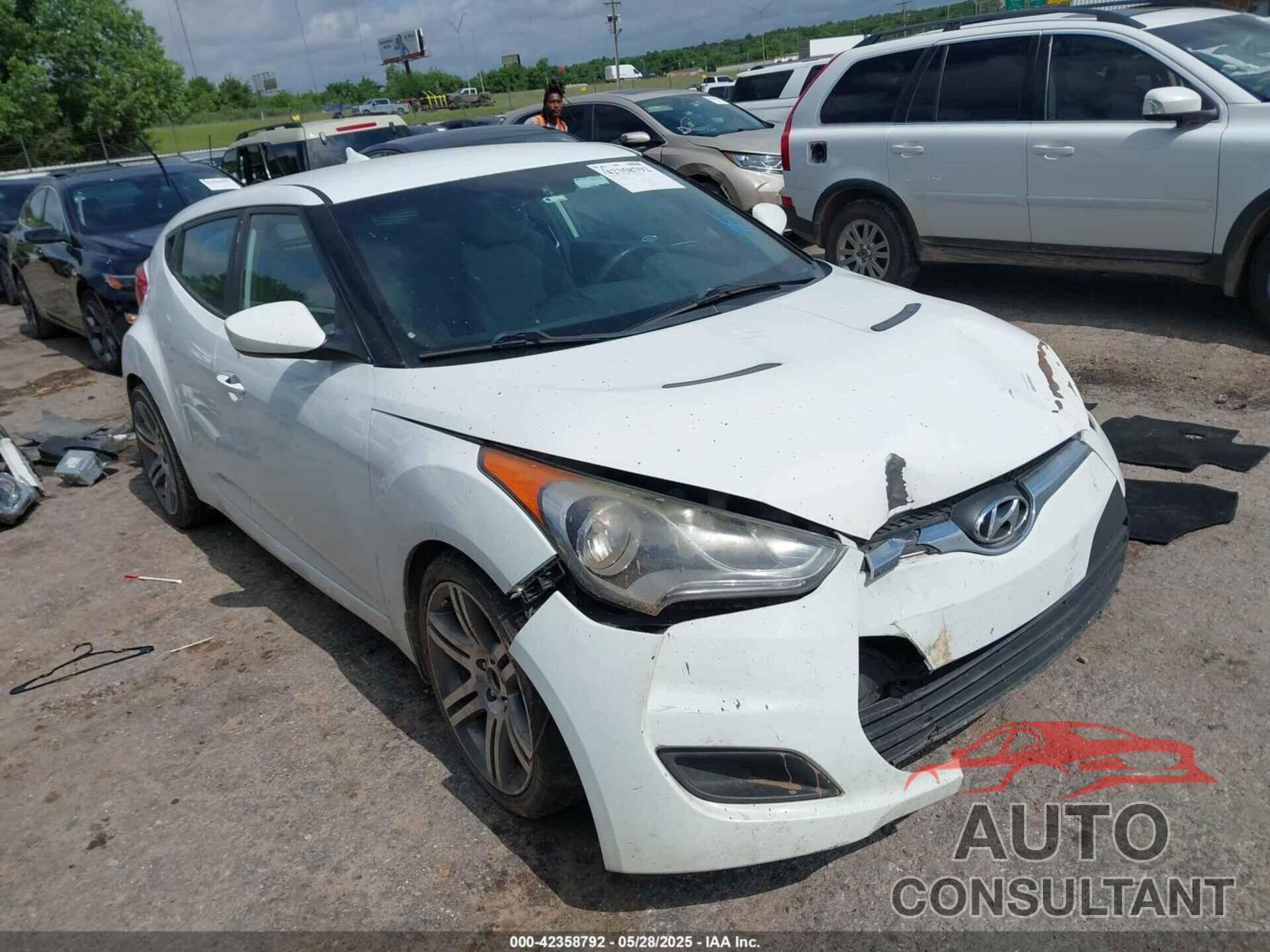 HYUNDAI VELOSTER 2013 - KMHTC6AD4DU142810