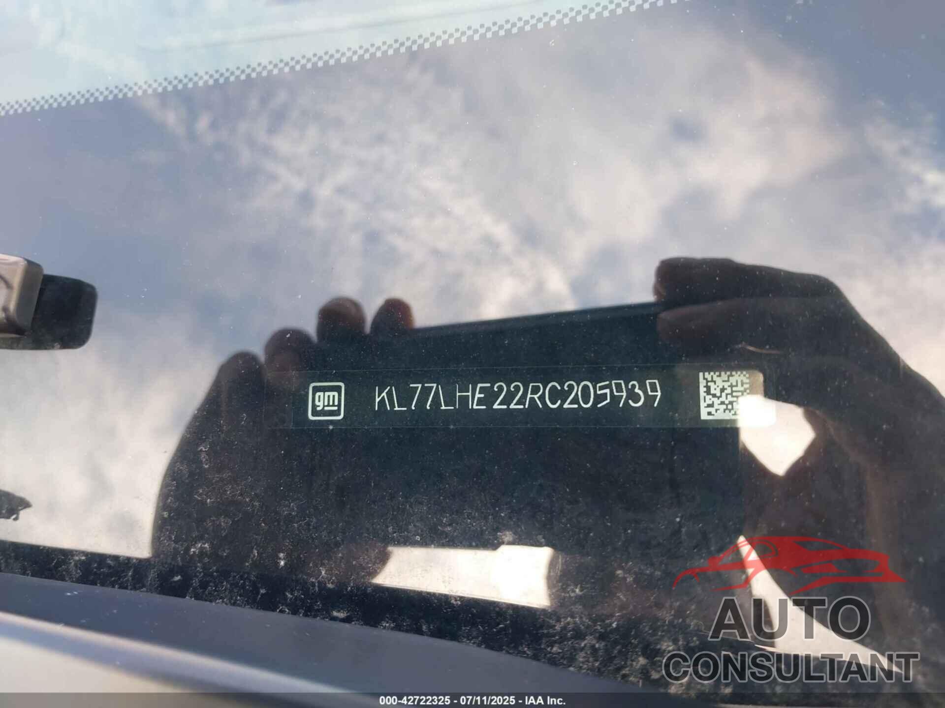 CHEVROLET TRAX 2024 - KL77LHE22RC205939