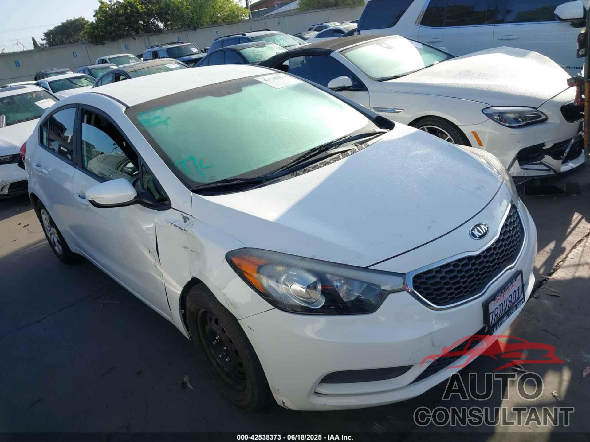 KIA FORTE 2016 - KNAFK4A67G5589766