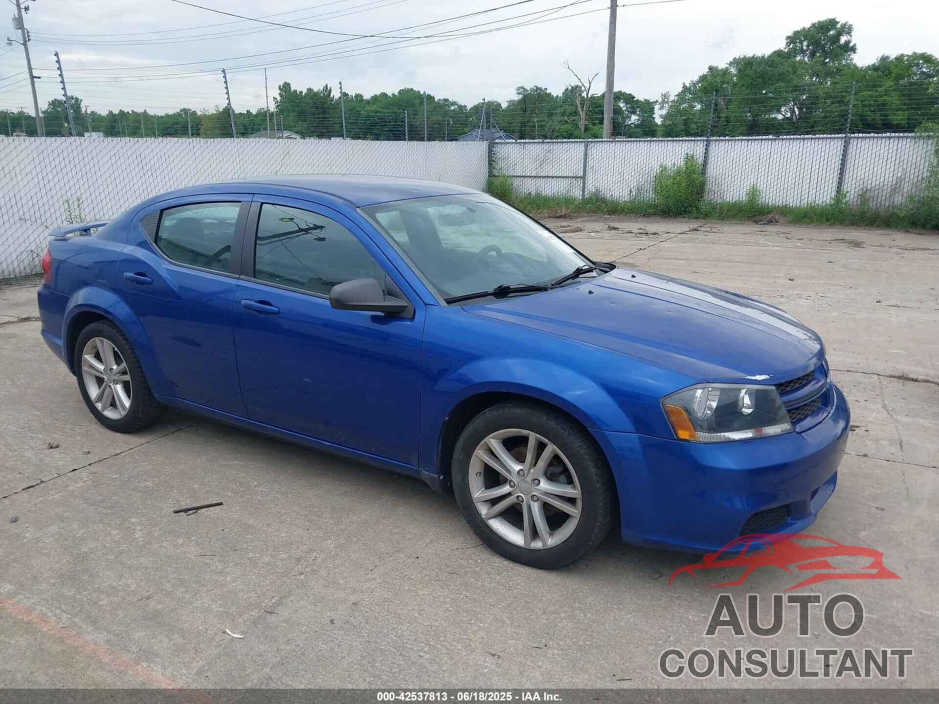 DODGE AVENGER 2013 - 1C3CDZAG3DN770417