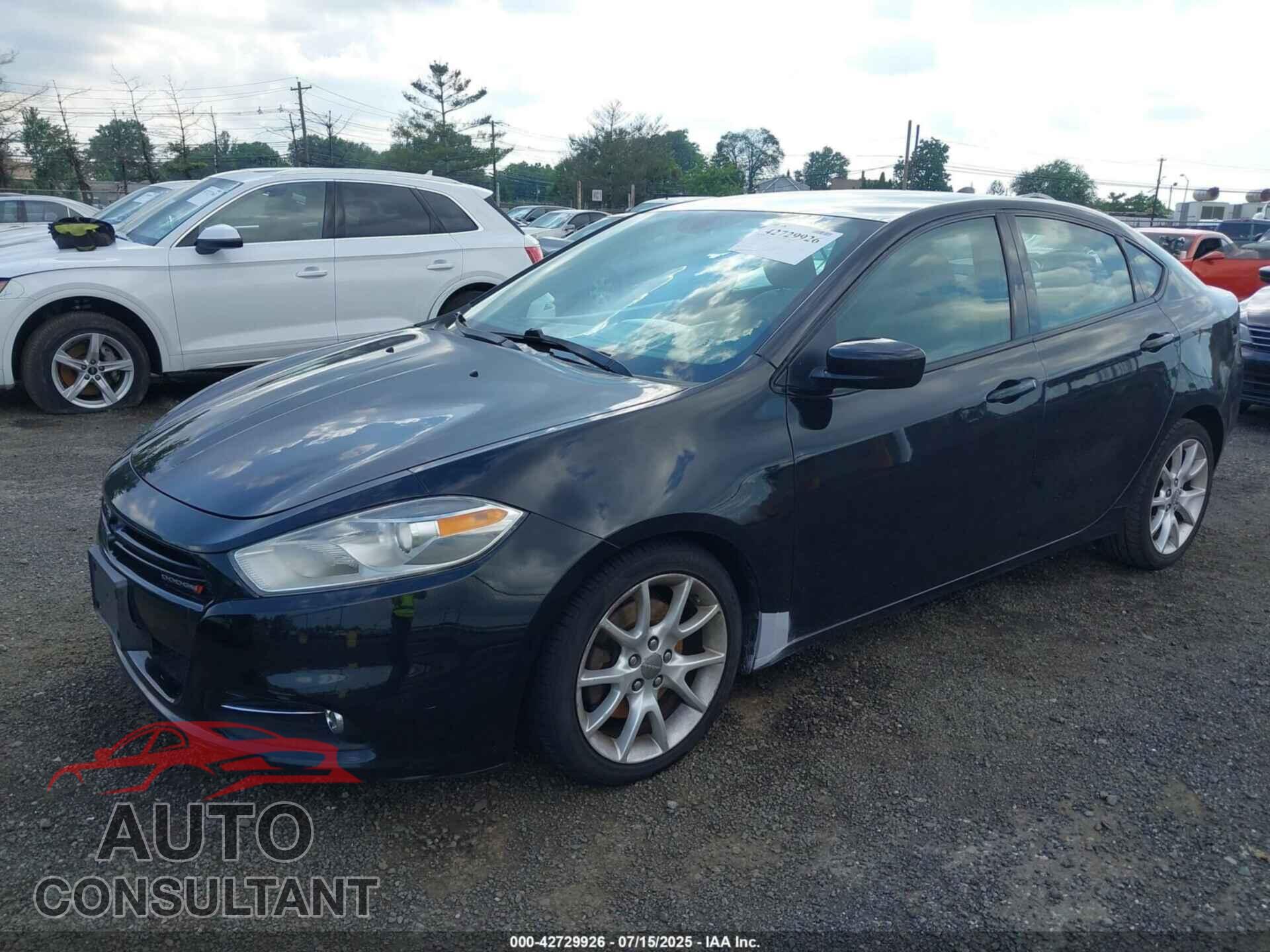 DODGE DART 2013 - 1C3CDFBA7DD136784