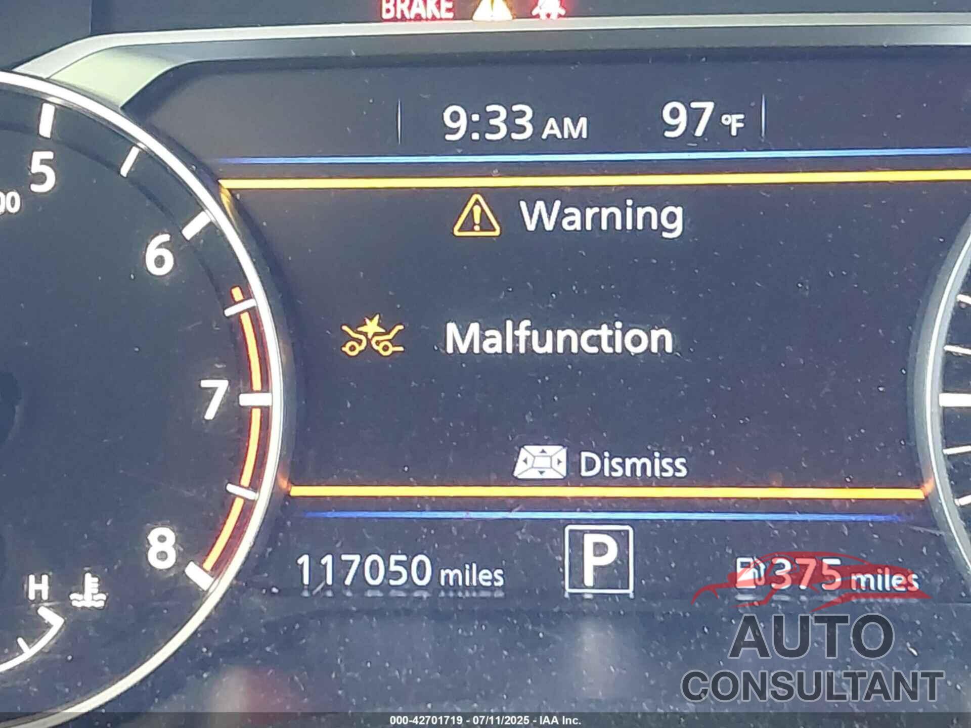 NISSAN ALTIMA 2019 - 1N4BL4BV4KN324029