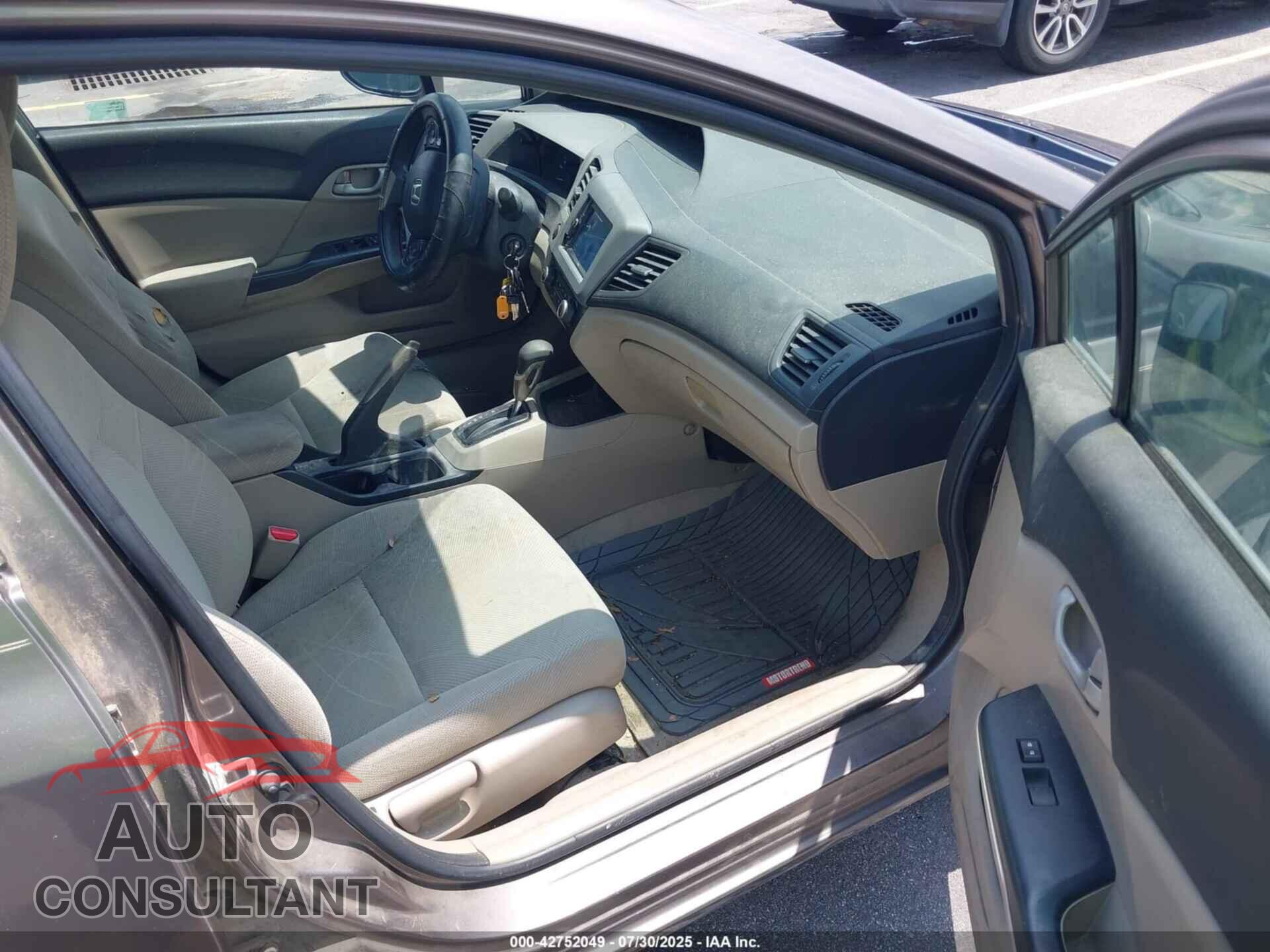 HONDA CIVIC 2012 - JHMFB2F56CS001454