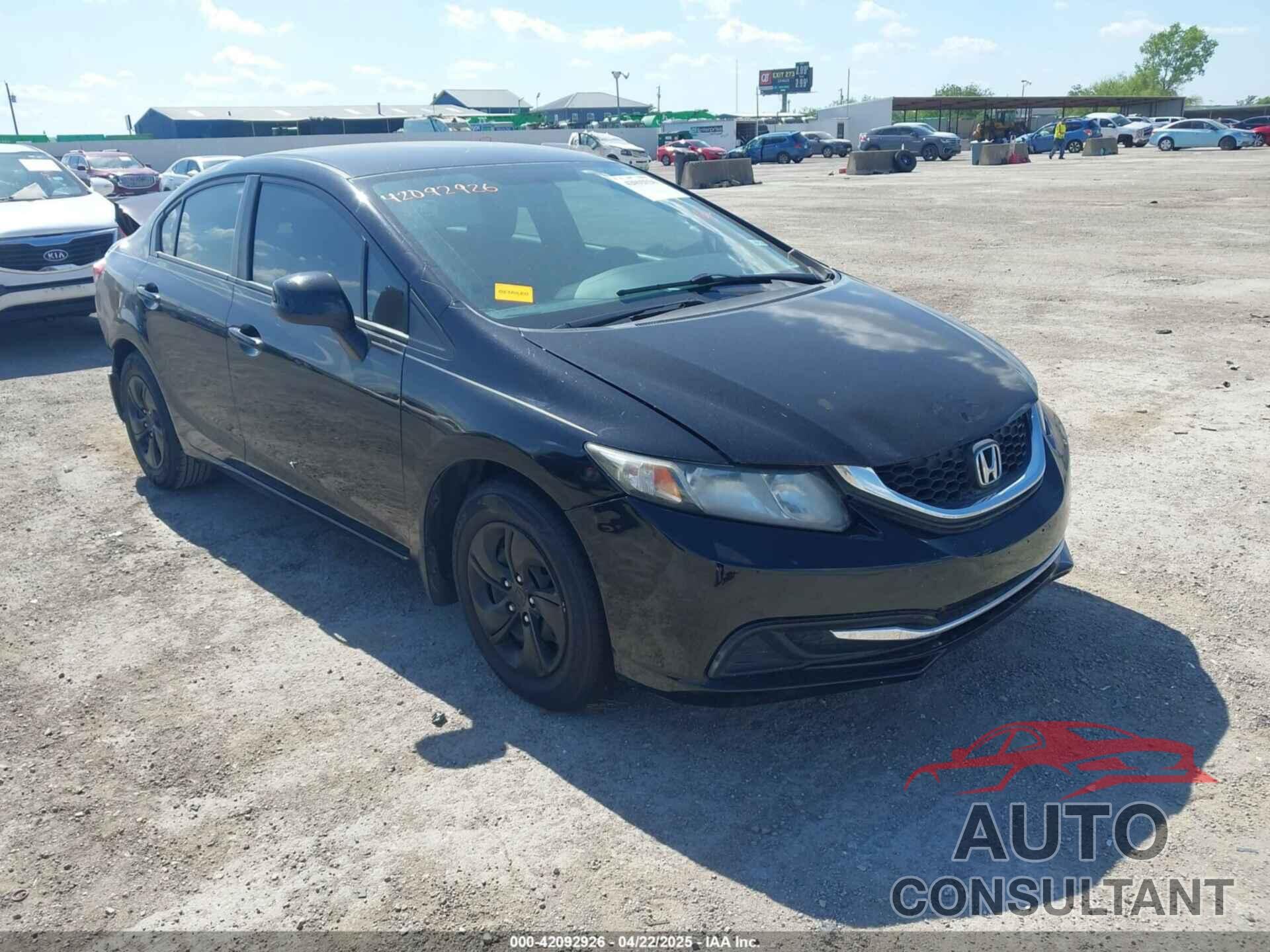 HONDA CIVIC 2013 - 19XFB2F50DE021379