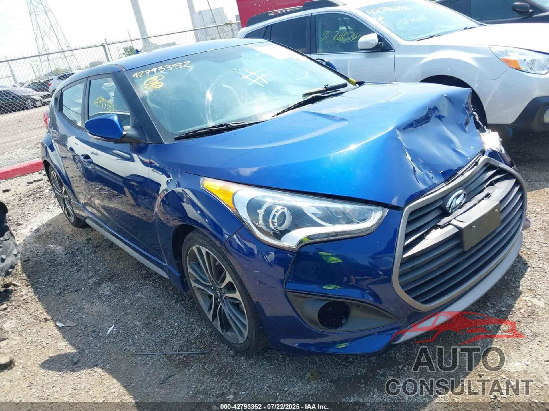 HYUNDAI VELOSTER 2016 - KMHTC6AE6GU261035