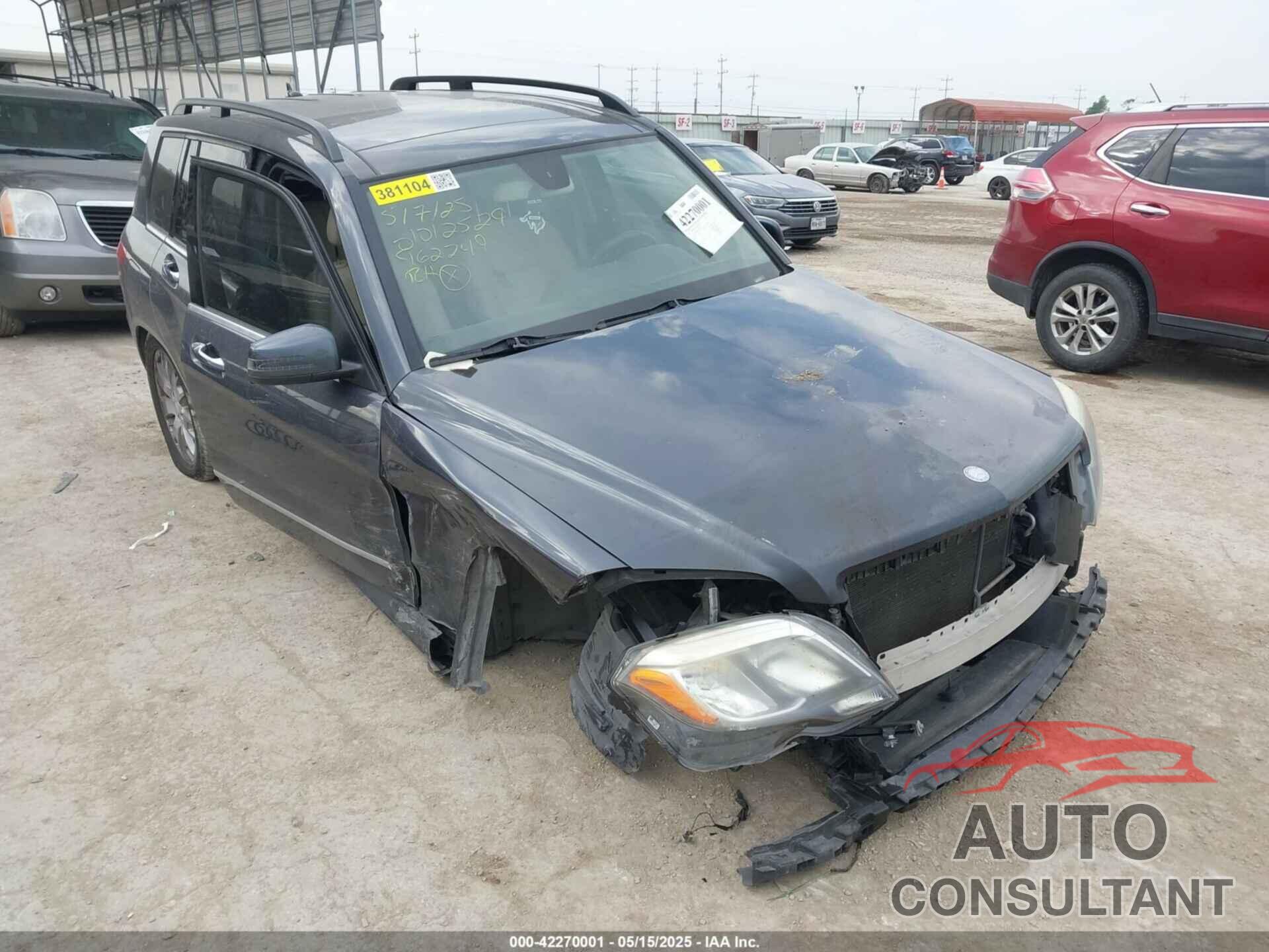 MERCEDES-BENZ GLK 350 2013 - WDCGG5HBXDF962249