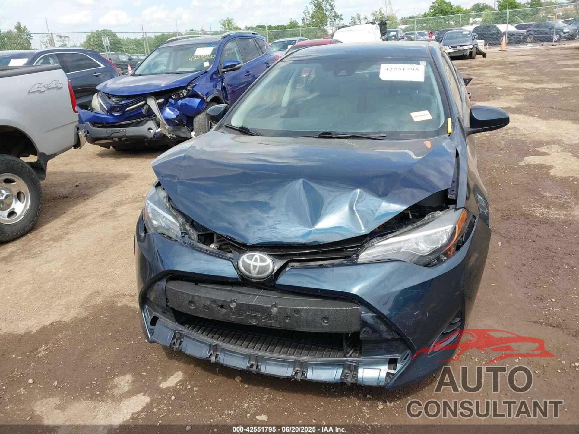 TOYOTA COROLLA 2017 - 2T1BURHE1HC788337