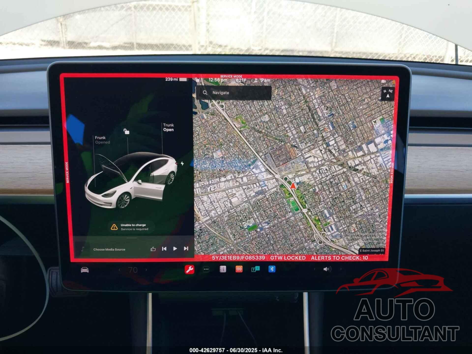 TESLA MODEL 3 2018 - 5YJ3E1EB9JF085339