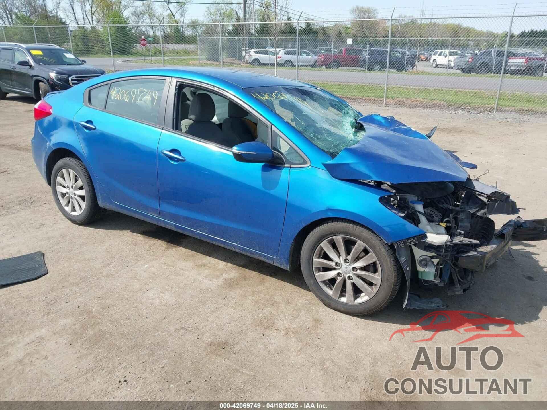 KIA FORTE 2014 - KNAFX4A63E5219834