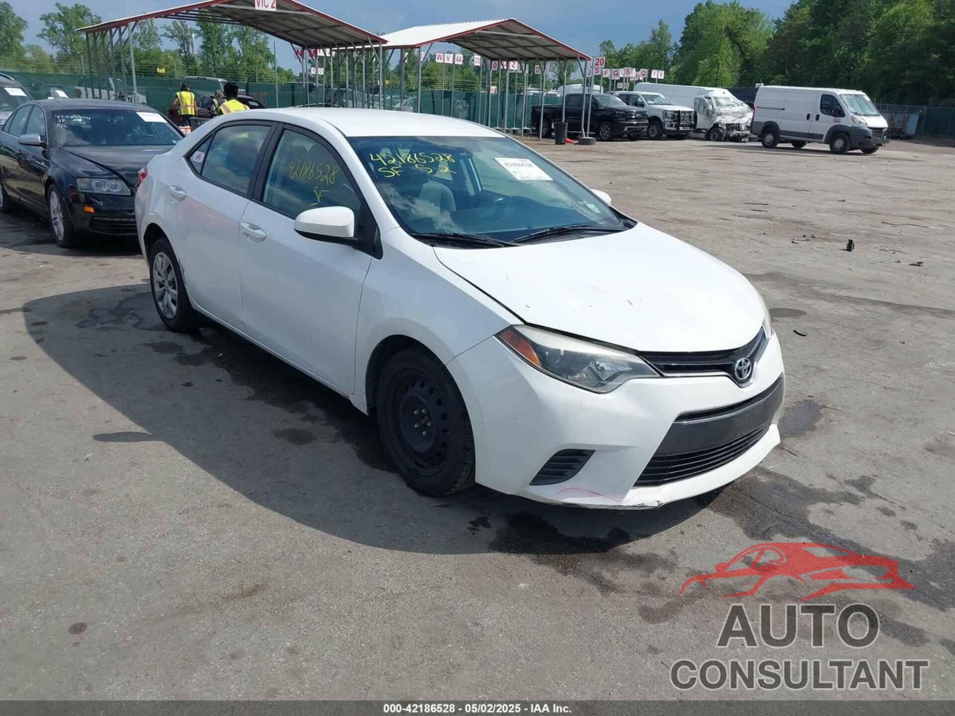 TOYOTA COROLLA 2016 - 2T1BURHE0GC612782