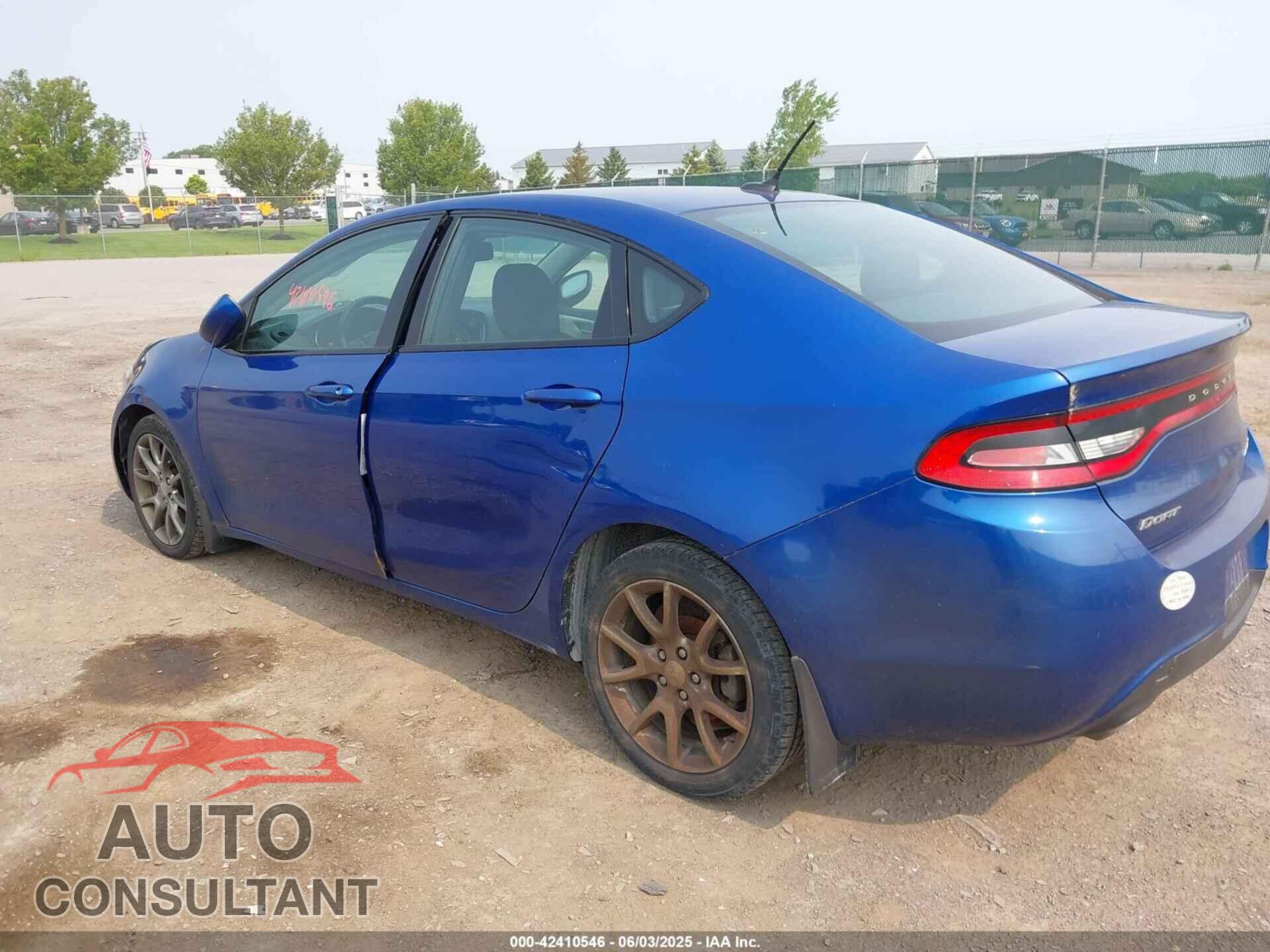 DODGE DART 2013 - 1C3CDFBA2DD322250