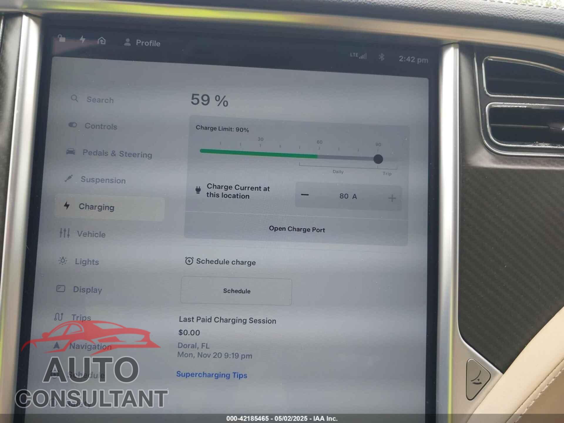 TESLA MODEL S 2013 - 5YJSA1DP9DFP04076
