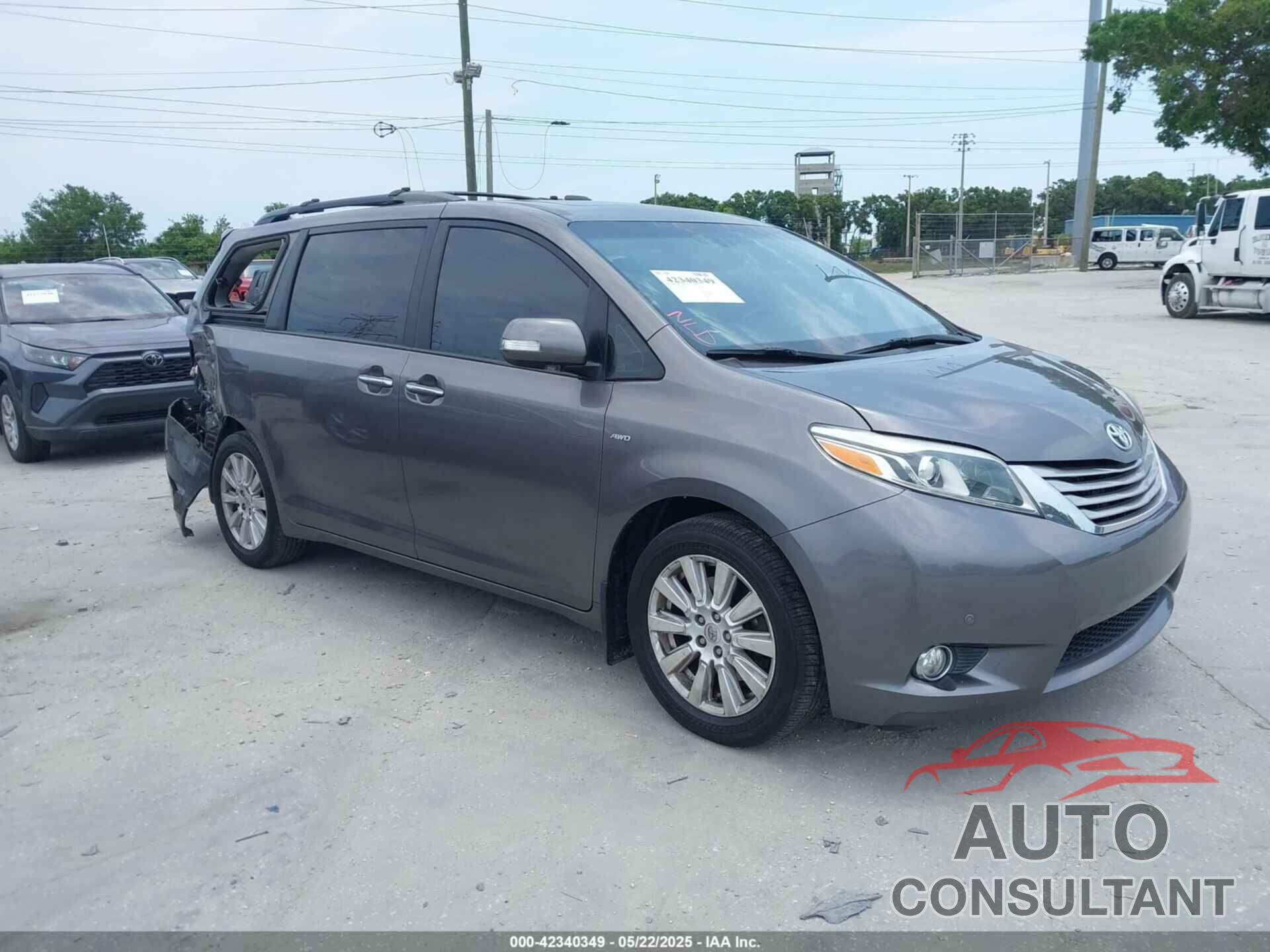 TOYOTA SIENNA 2017 - 5TDDZ3DC6HS147381