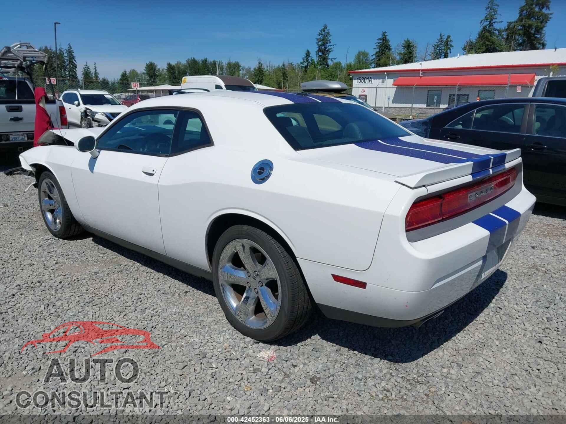 DODGE CHALLENGER 2012 - 2C3CDYAG3CH168327
