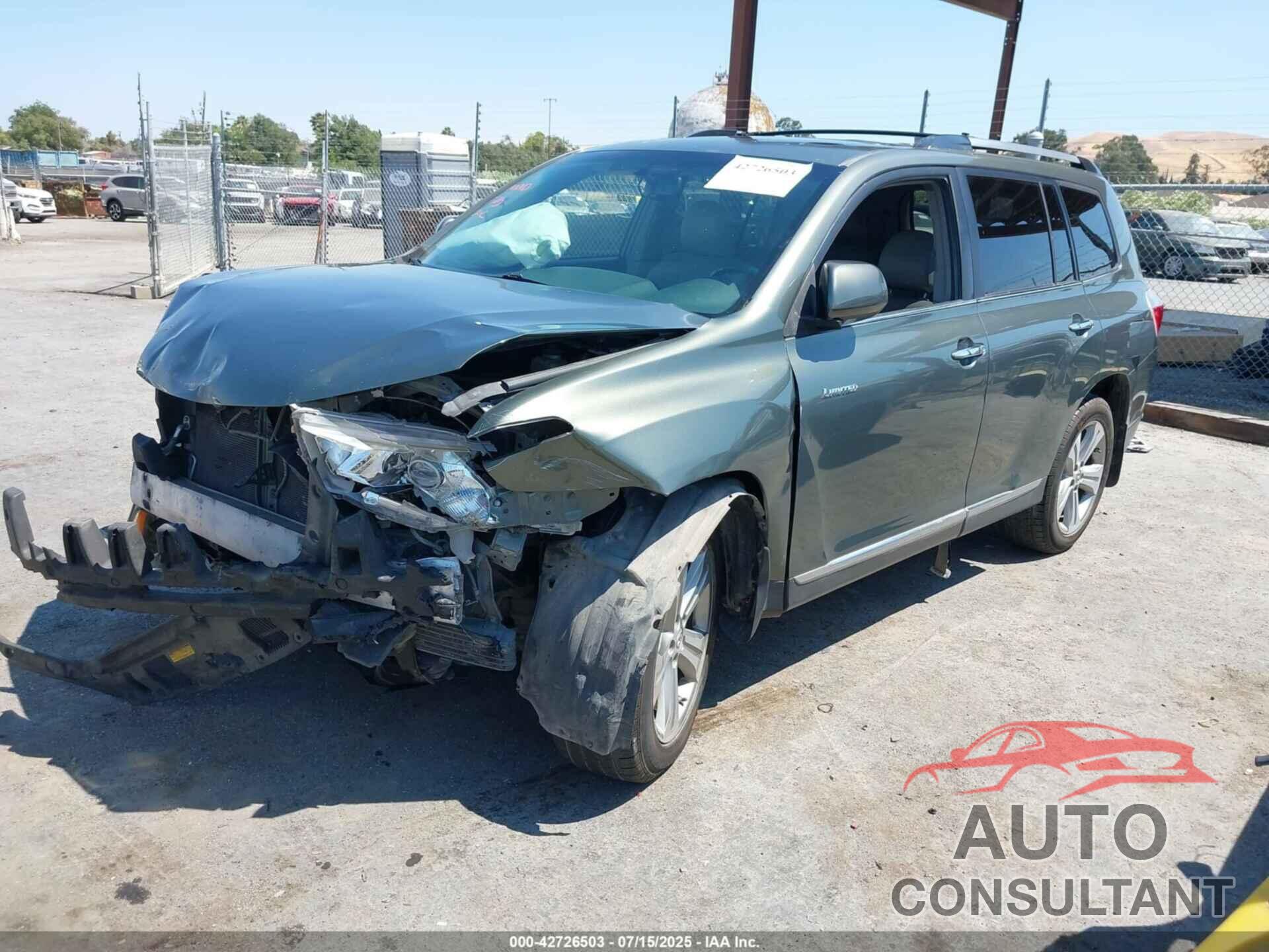 TOYOTA HIGHLANDER 2013 - 5TDDK3EH1DS271678