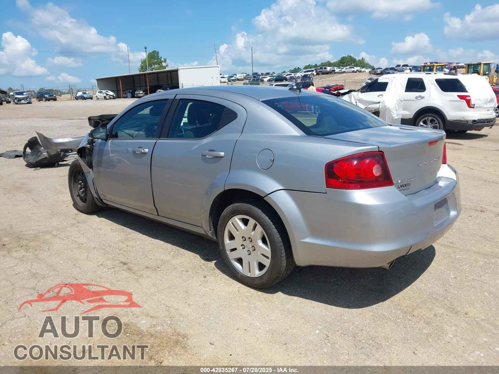 DODGE AVENGER 2013 - 1C3CDZAG5DN748287