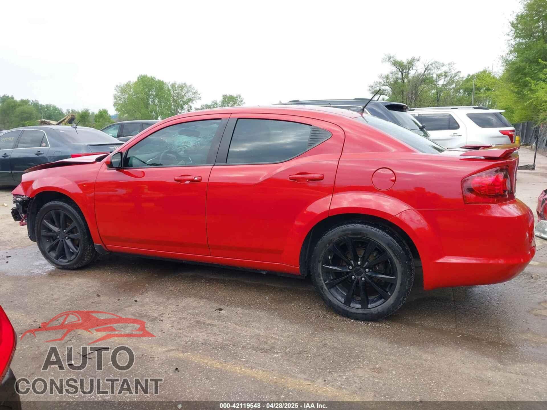 DODGE AVENGER 2013 - 1C3CDZCB6DN620092
