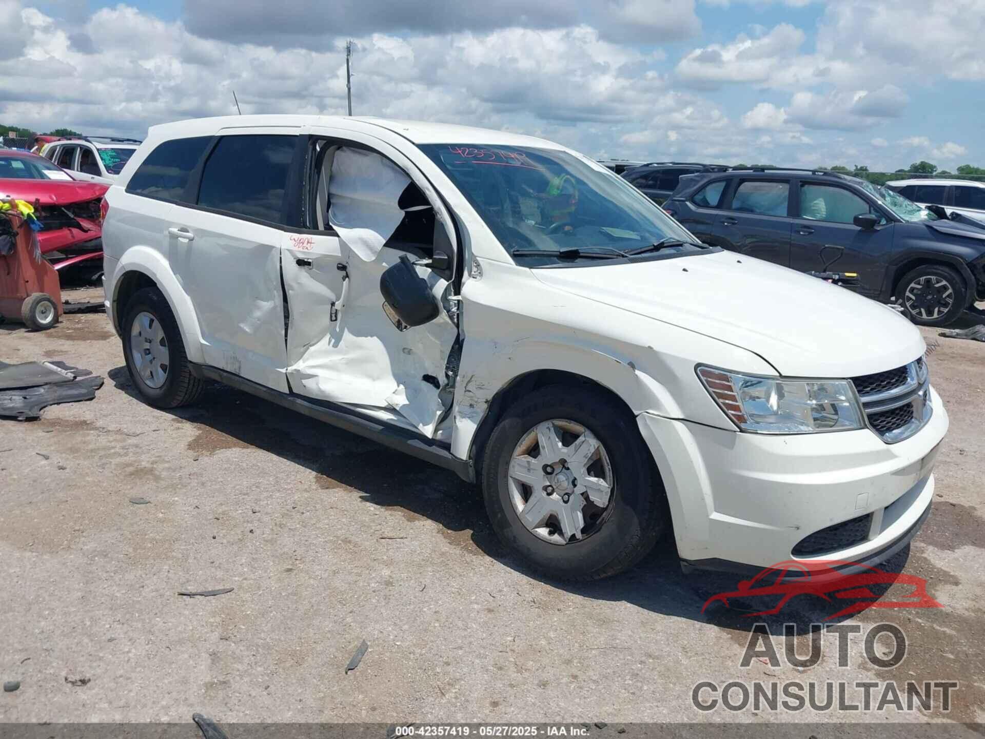 DODGE JOURNEY 2012 - 3C4PDCAB5CT207169