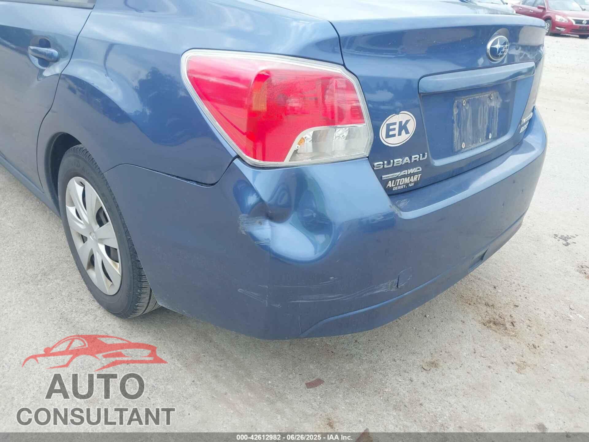 SUBARU IMPREZA 2013 - JF1GJAA64DH031995