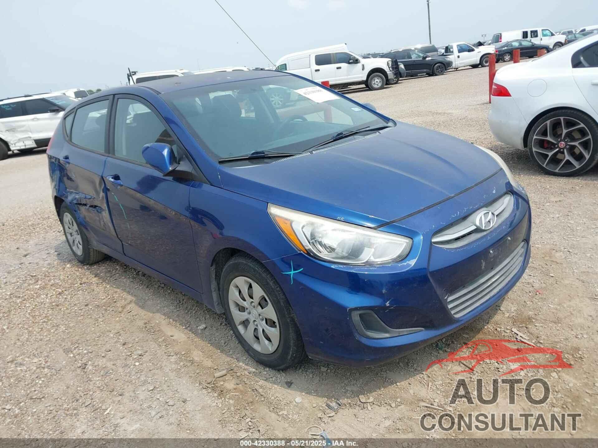 HYUNDAI ACCENT 2016 - KMHCT5AE7GU261104