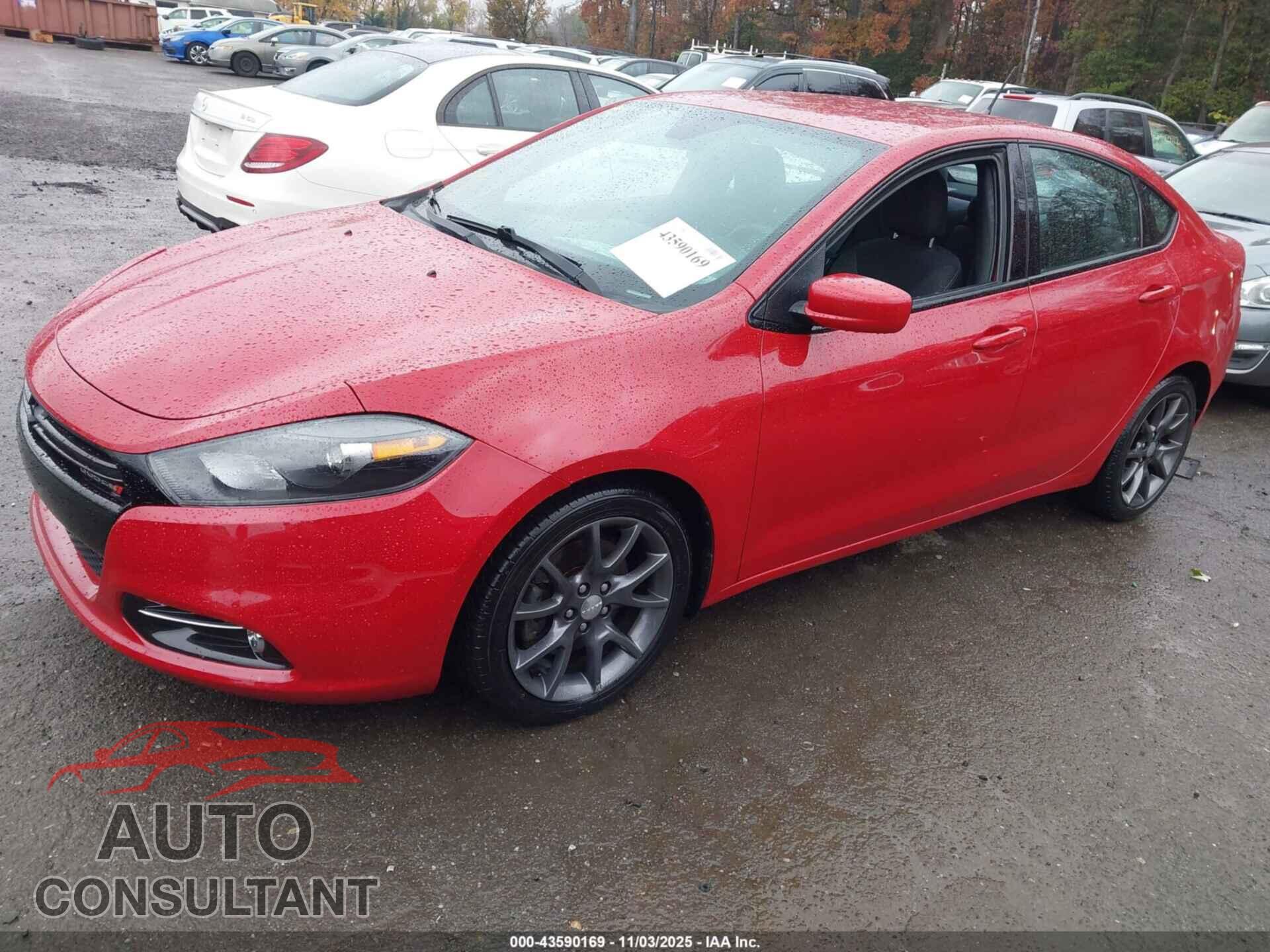 DODGE DART 2015 - 1C3CDFBB7FD421237