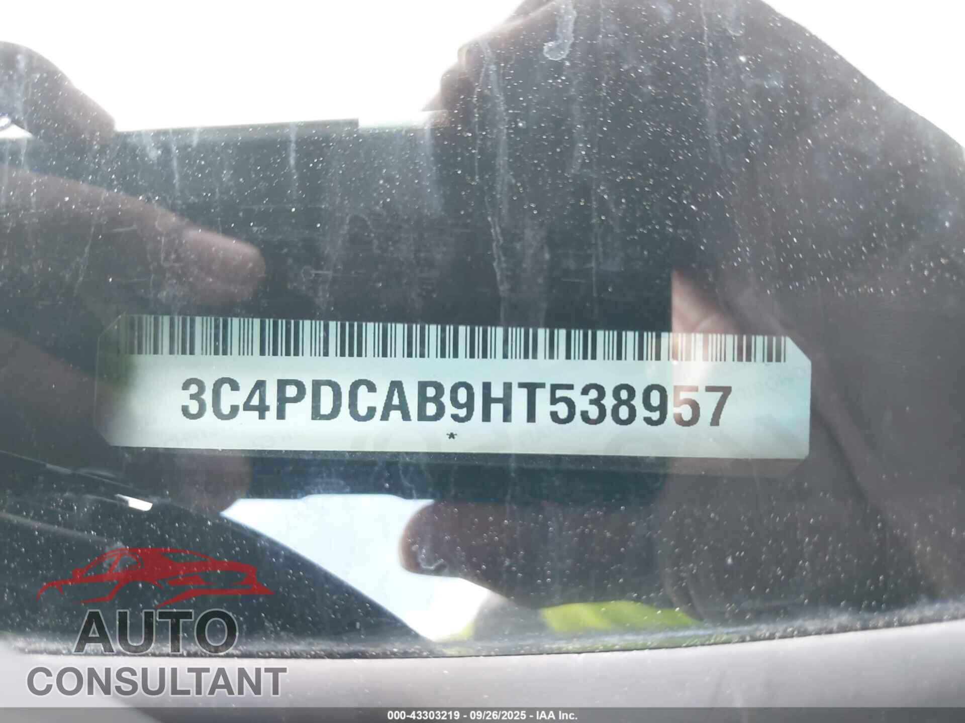 DODGE JOURNEY 2017 - 3C4PDCAB9HT538957