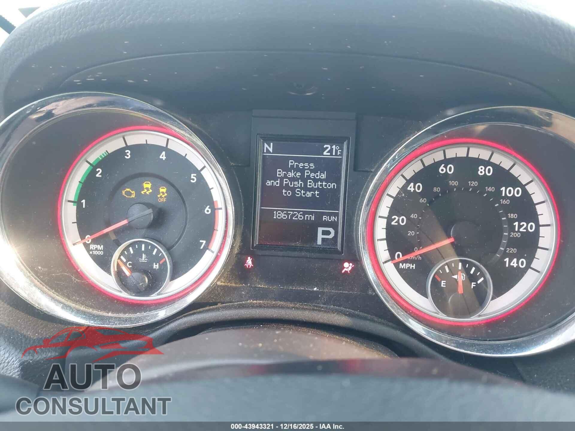 DODGE DURANGO 2013 - 1C4SDJDT6DC608701