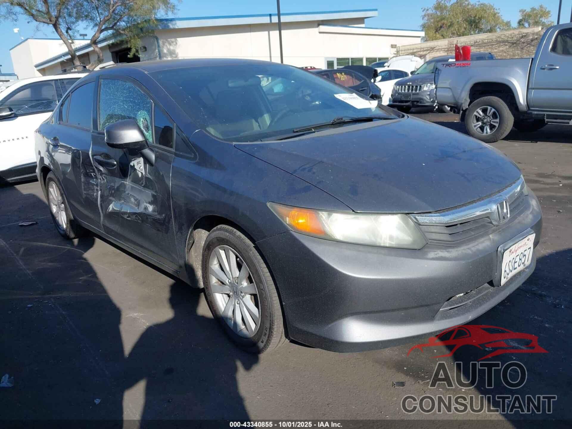 HONDA CIVIC 2012 - 19XFB2F5XCE302989